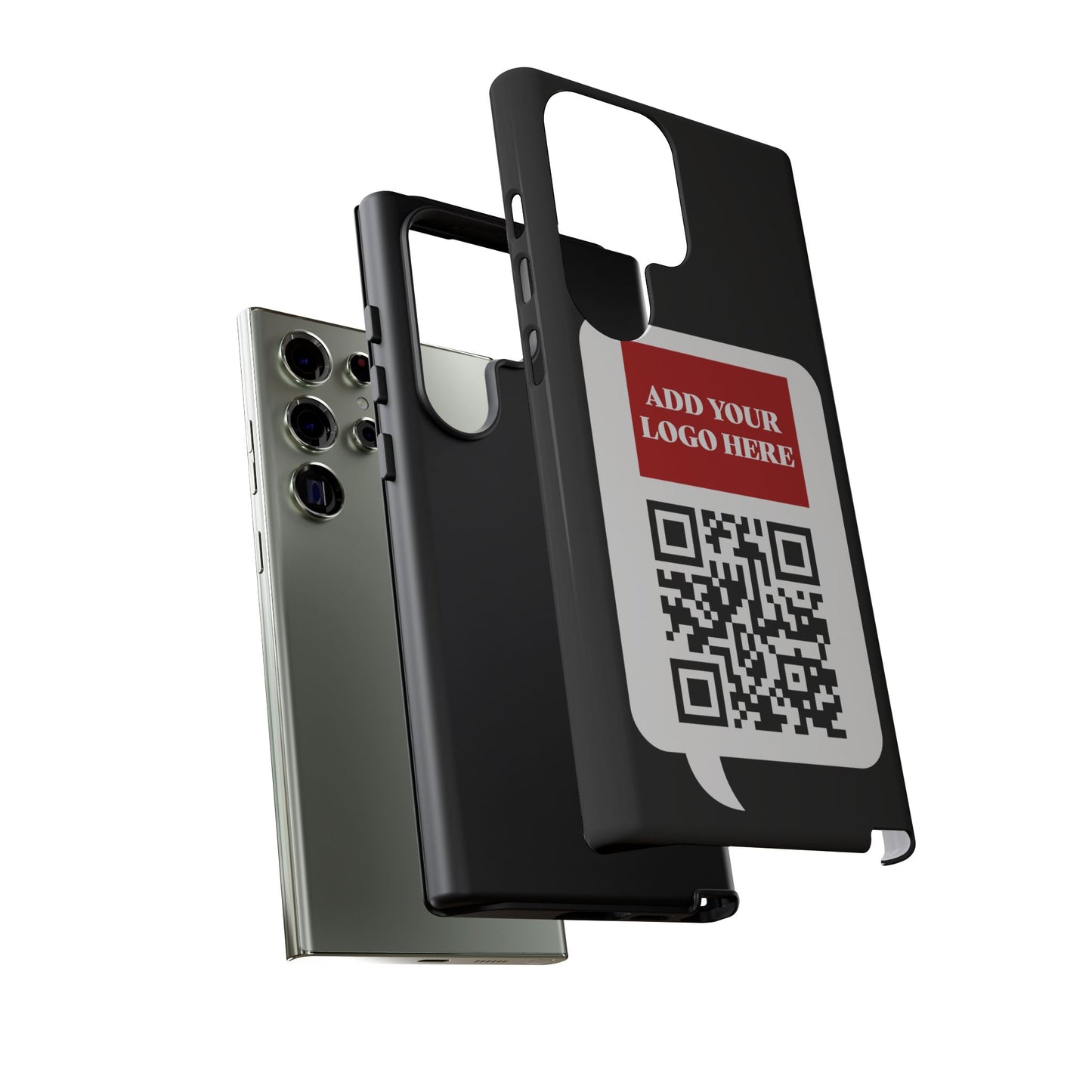 Custom QR Code and Logo Tough Phone Case — Contact Case