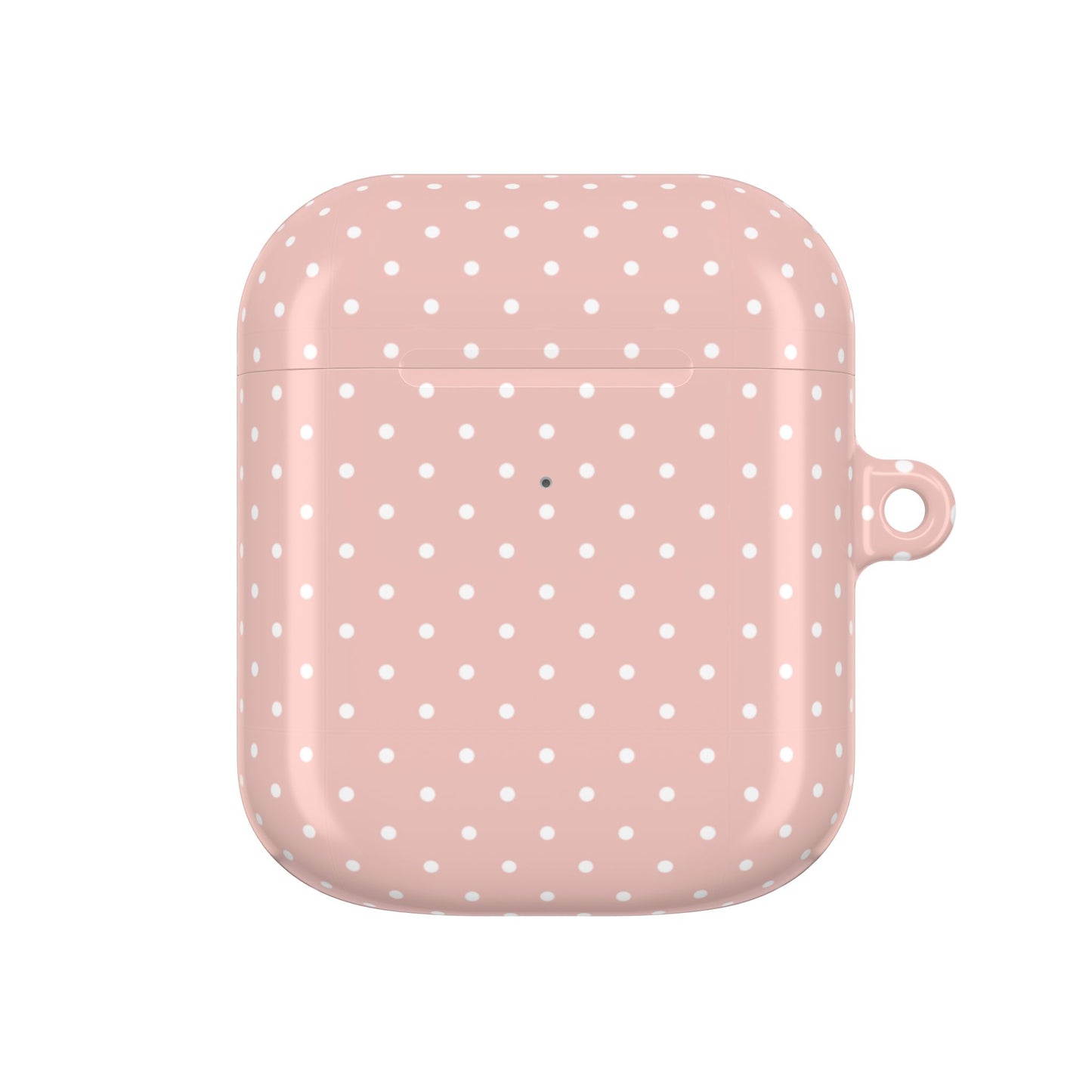 Pastel Pink Polka Dot AirPod Case — Classic Pastel Pink Polka Dot Protective Cover