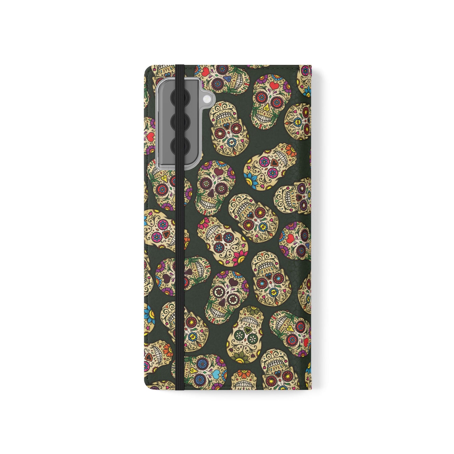 Sugar Skulls Flip Phone Case — Flip Wallet Cover