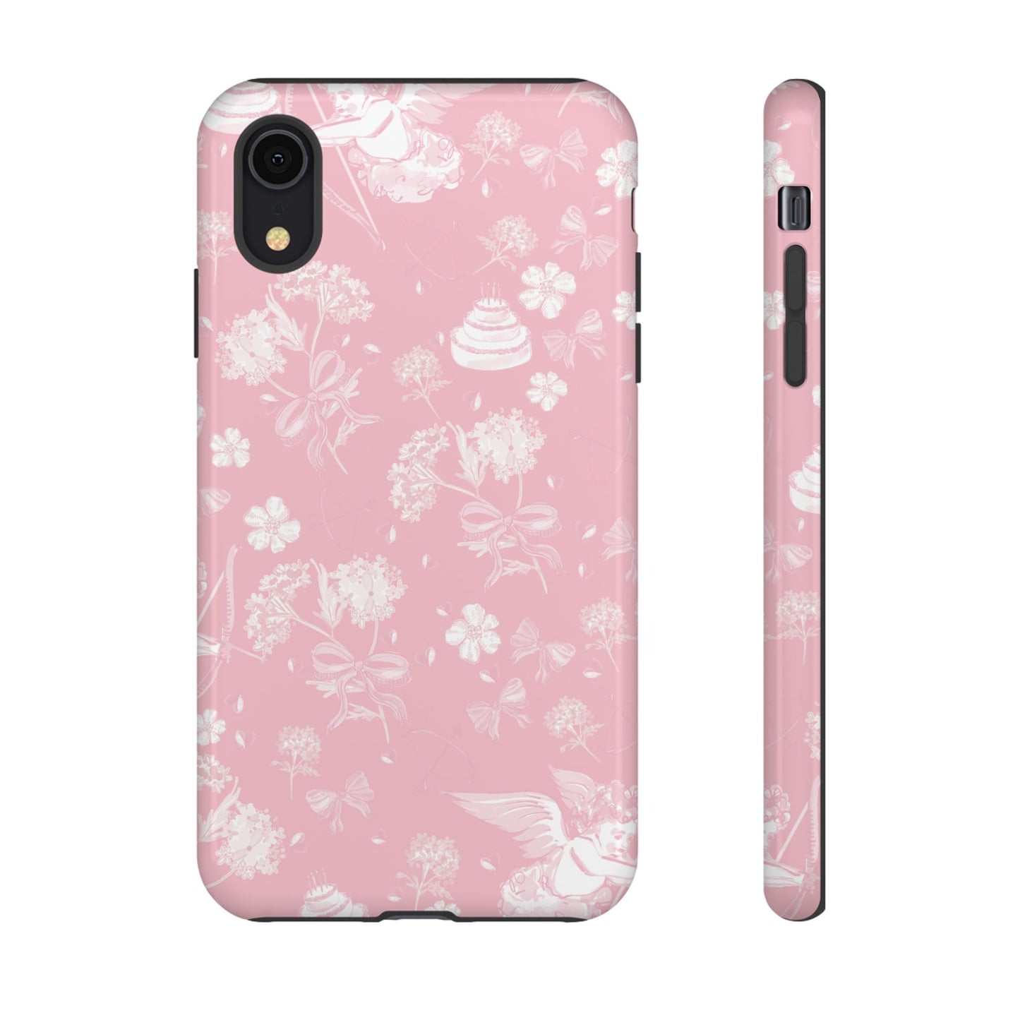 Floral Pink Tough Phone Case – Lightweight Protective Cover