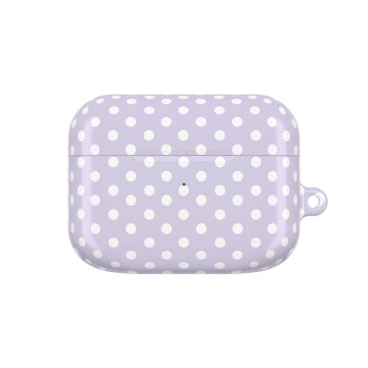 Pastel Violet Polka Dot AirPod Case — Classic Pastel Violet Polka Dot Protective Cover