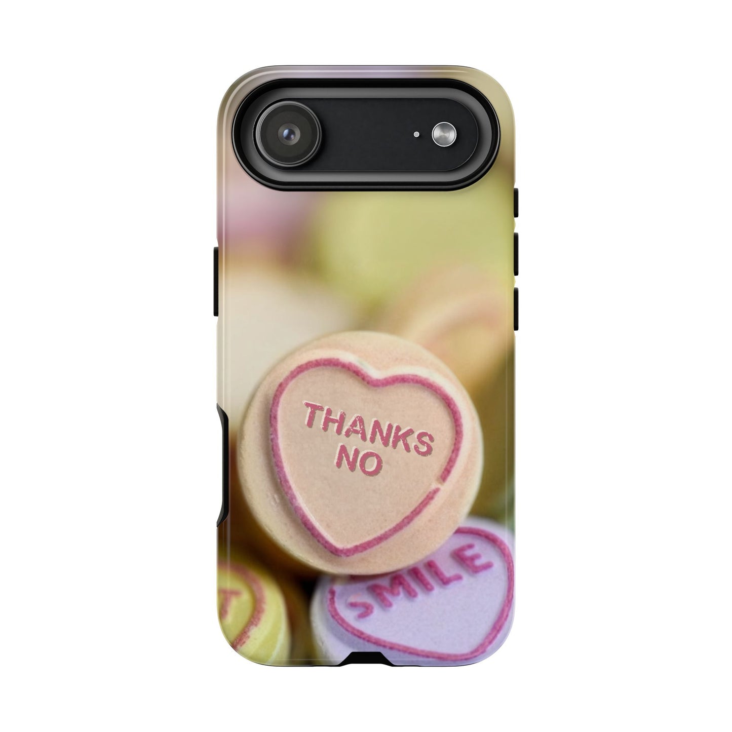 Personalised Love Heart Tough Case for Apple iPhone, Samsung Galaxy and Google Pixel.