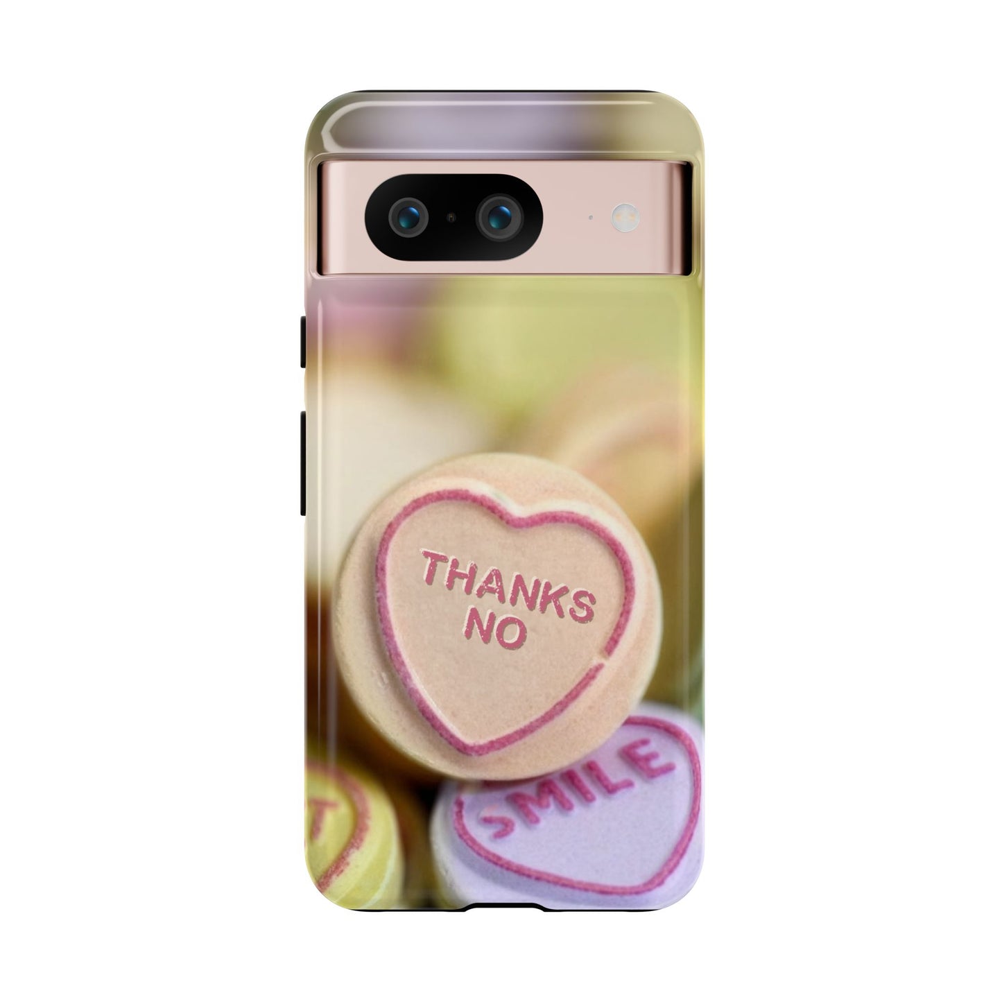 Personalised Love Heart Tough Case for Apple iPhone, Samsung Galaxy and Google Pixel.