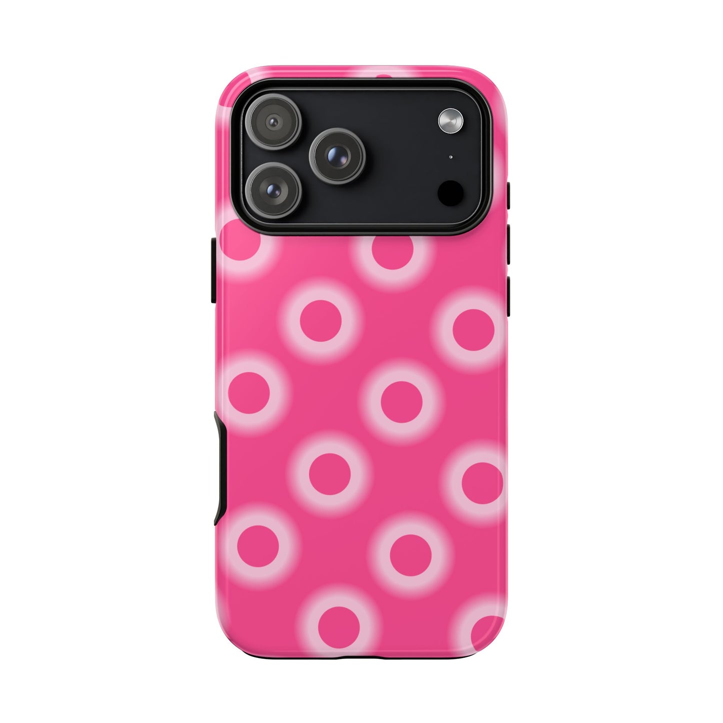 Pink Retro Dot Tough Phone Case