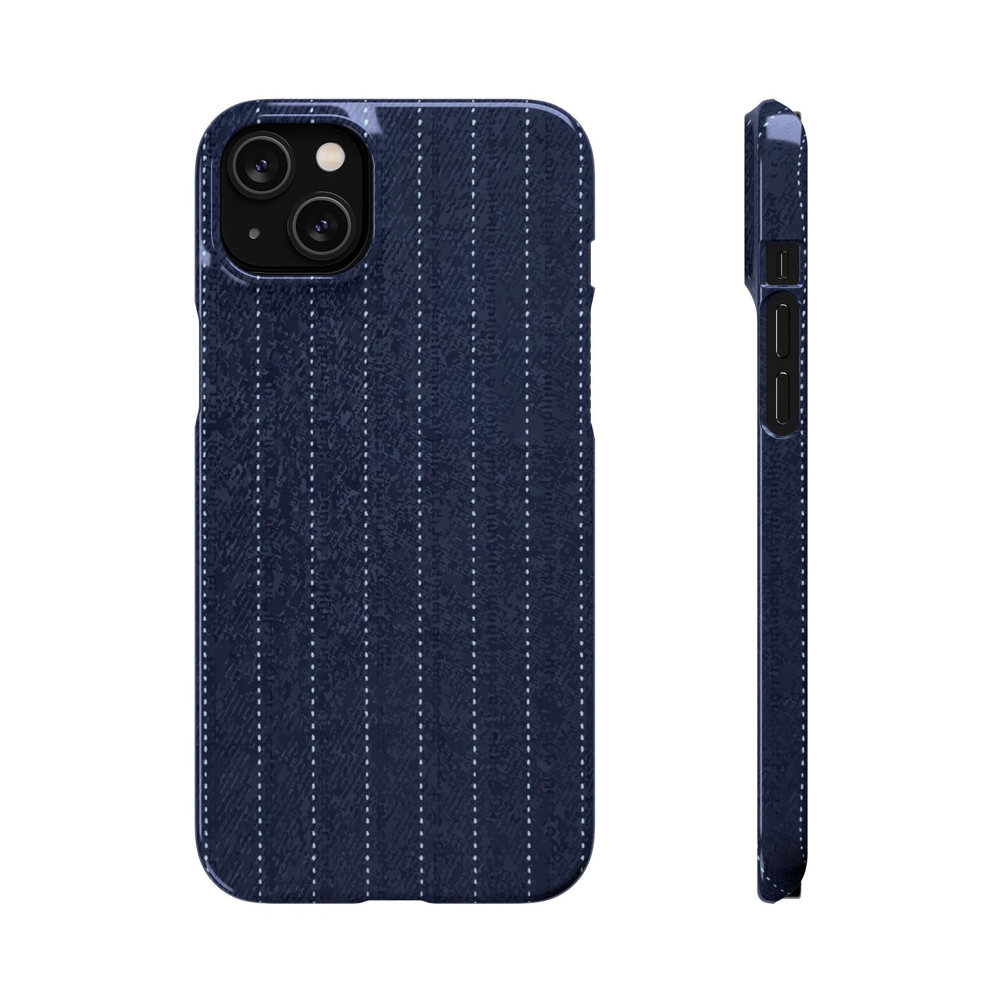 Pinstripe Snap Phone Case — Slim Protective iPhone Cover