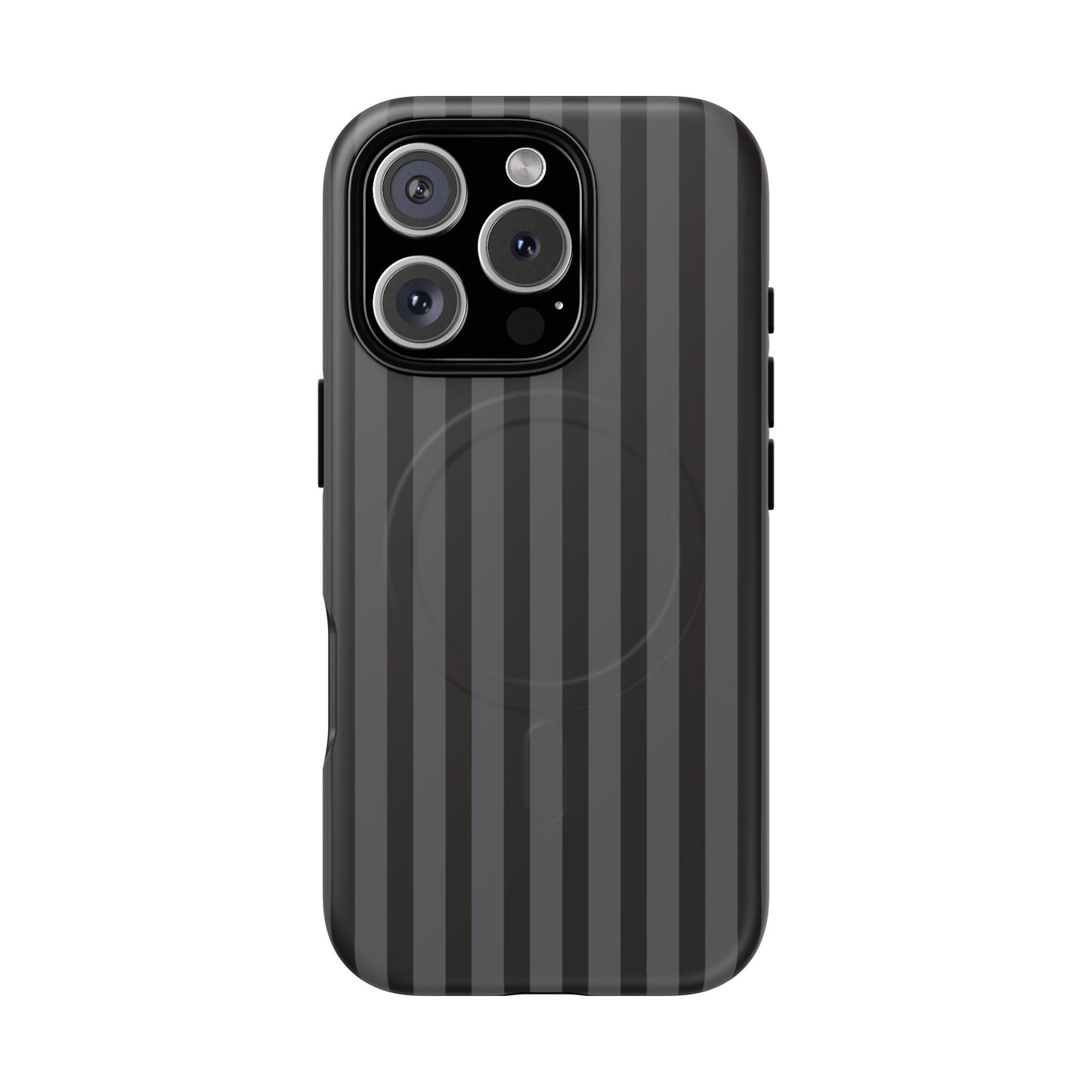 Magnetic Tough Phone Case — Black Stripe Protective Cover