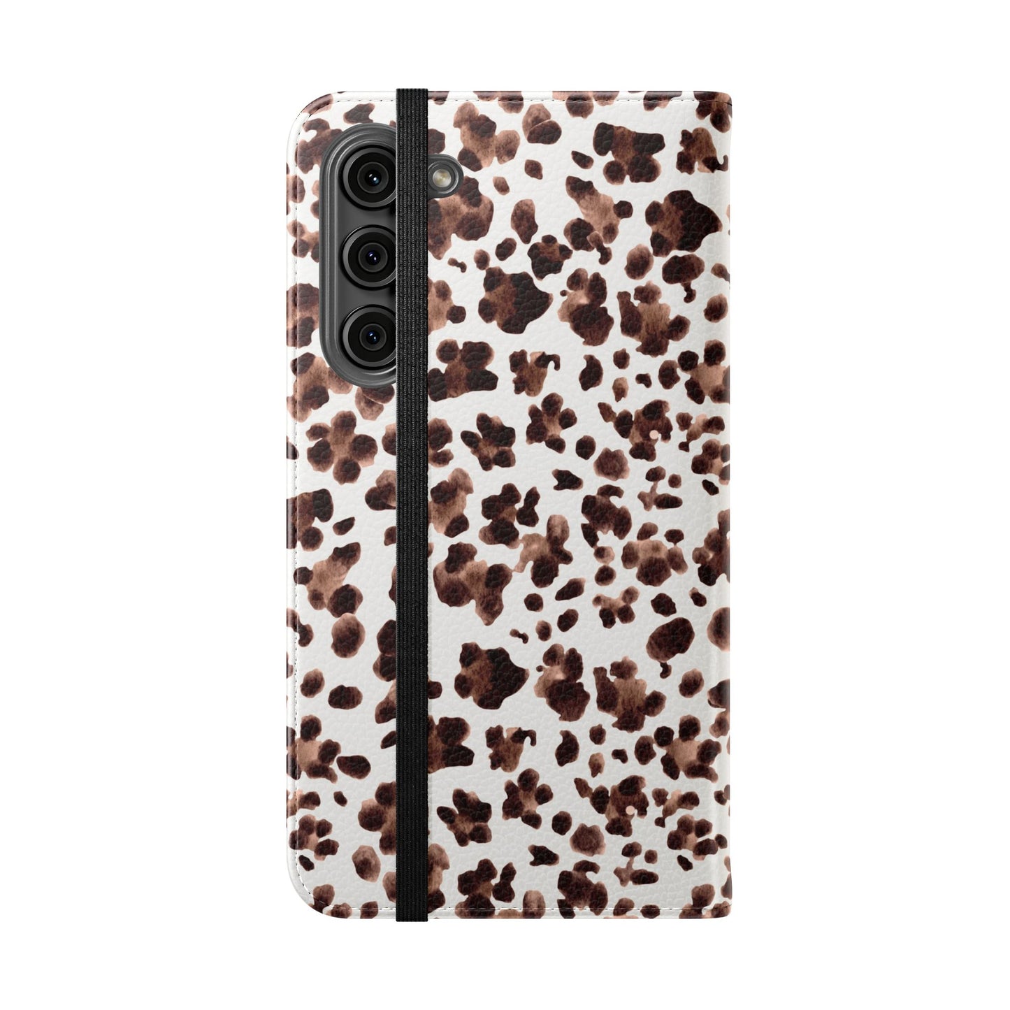 Leopard Print Flip Phone Case — Cardholder Wallet Flip Case