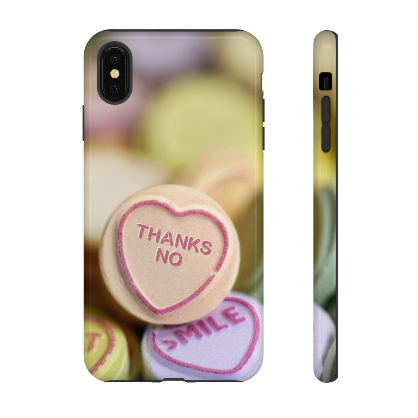 Personalised Love Heart Tough Case for Apple iPhone, Samsung Galaxy and Google Pixel.