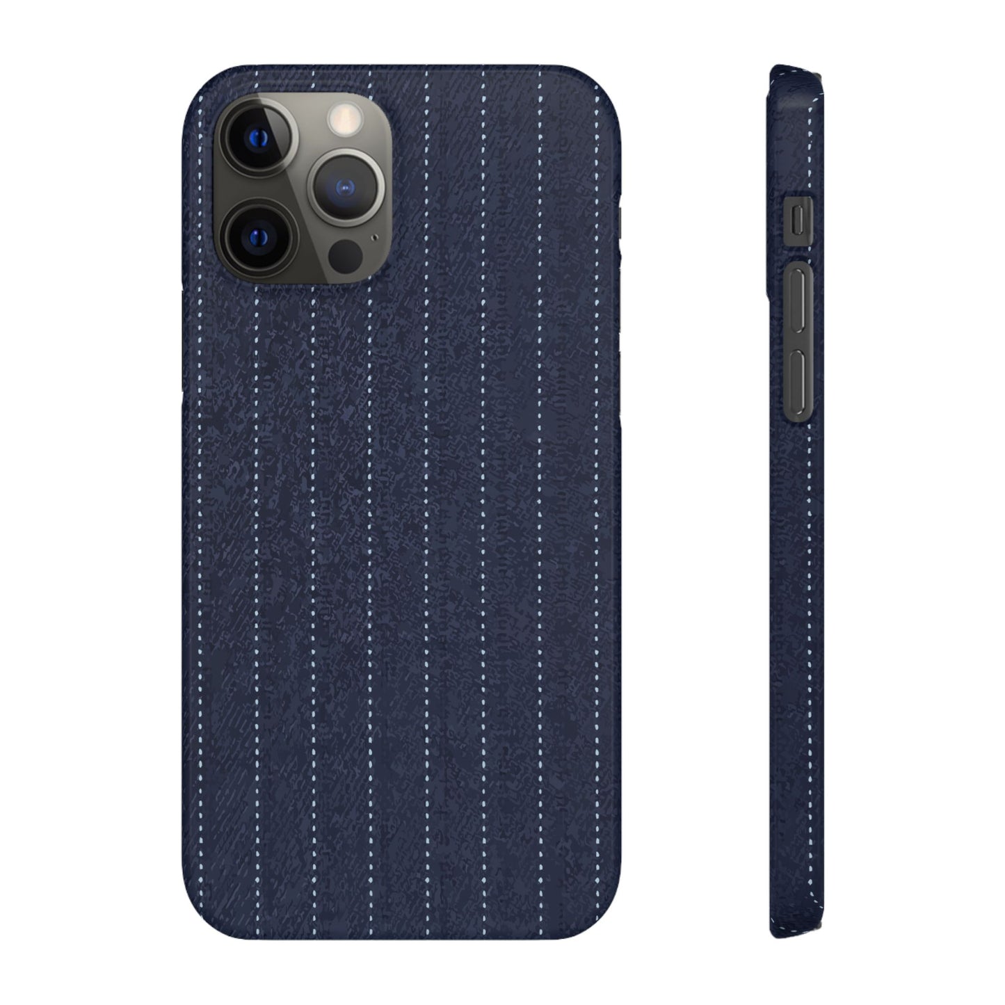 Pinstripe Snap Phone Case — Slim Protective iPhone Cover