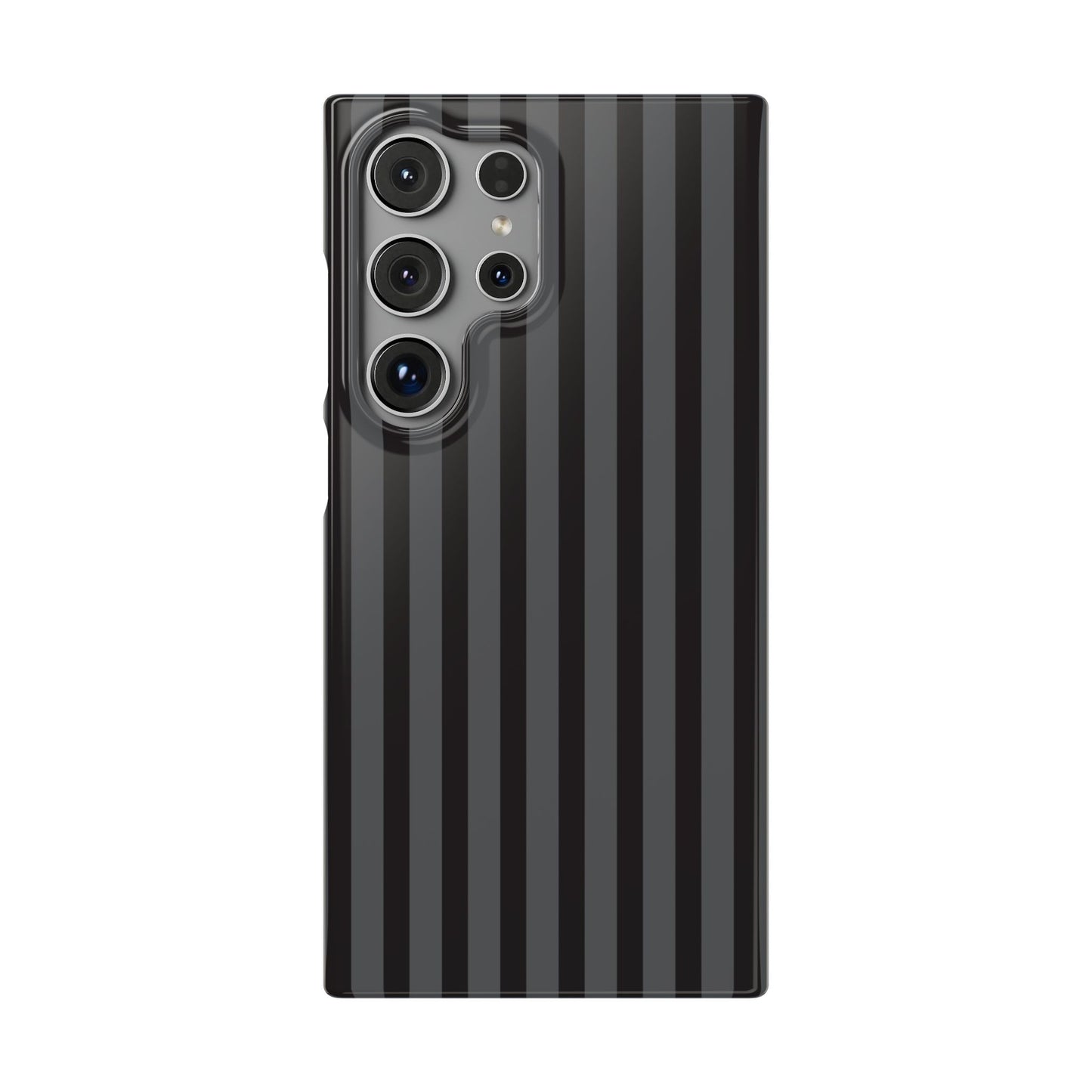 Black Vertical Stripe Snap Phone Case – Slim Protective Cover
