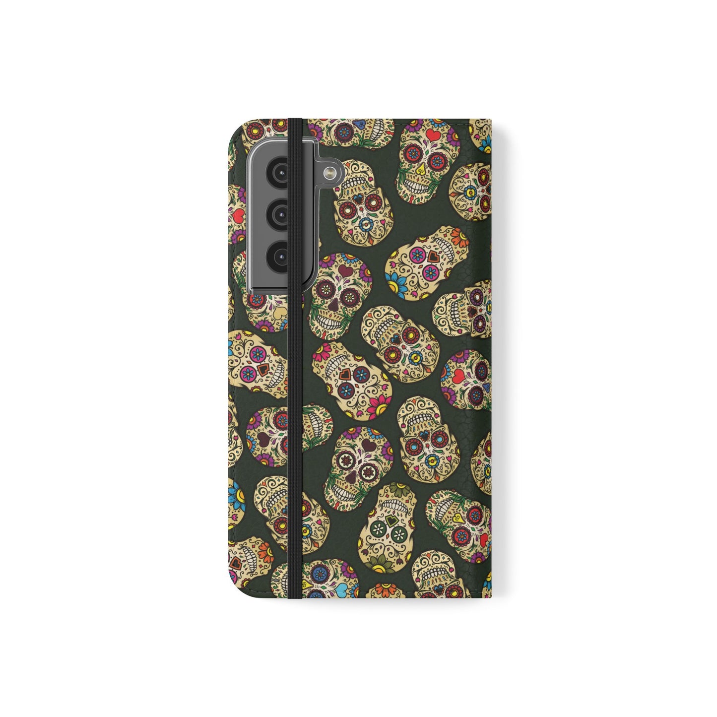 Sugar Skulls Flip Phone Case — Flip Wallet Cover