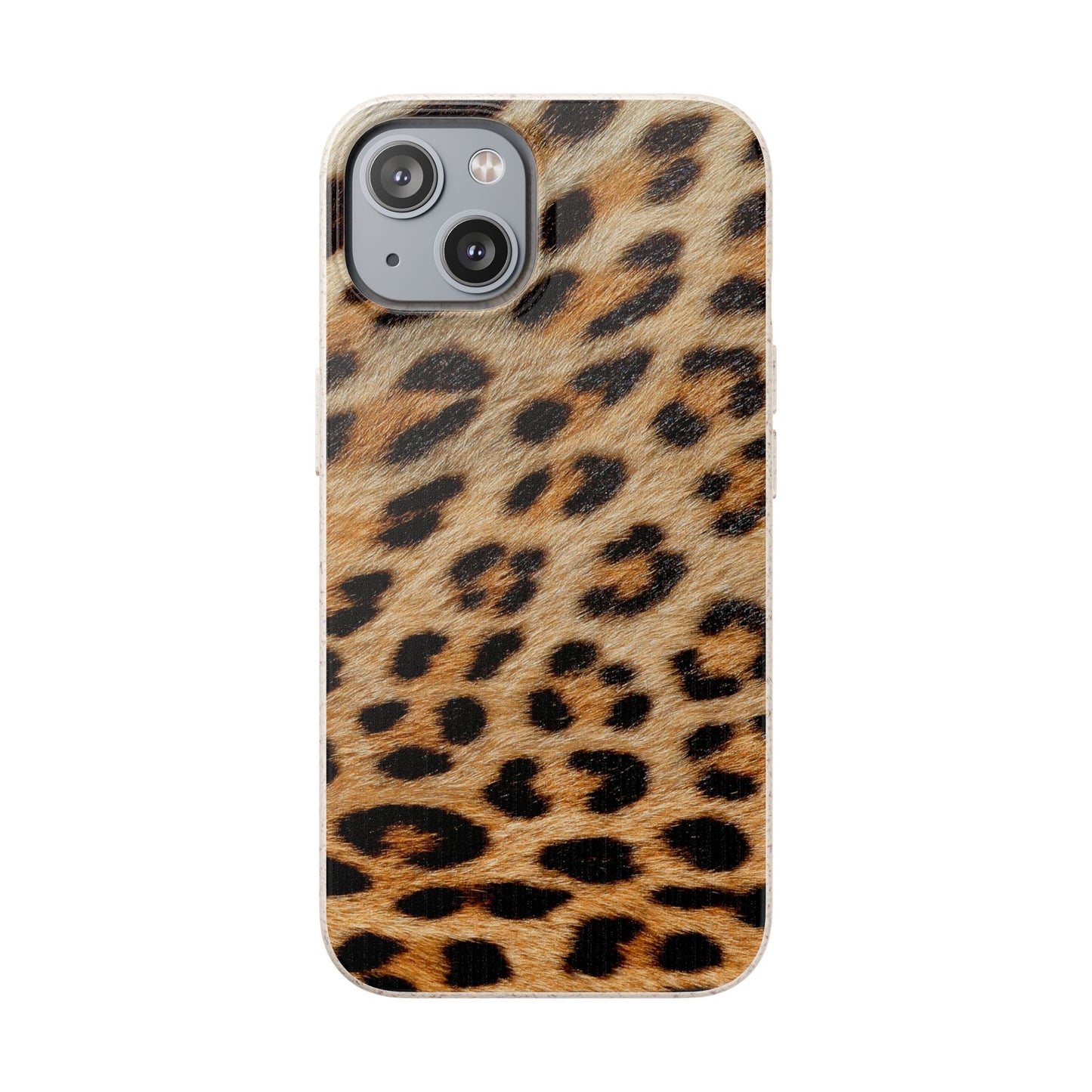 Leopard Print Biodegradable Phone Case — Eco-Friendly Animal Print Phone Cover for Apple iPhone and Samsung Galaxy.