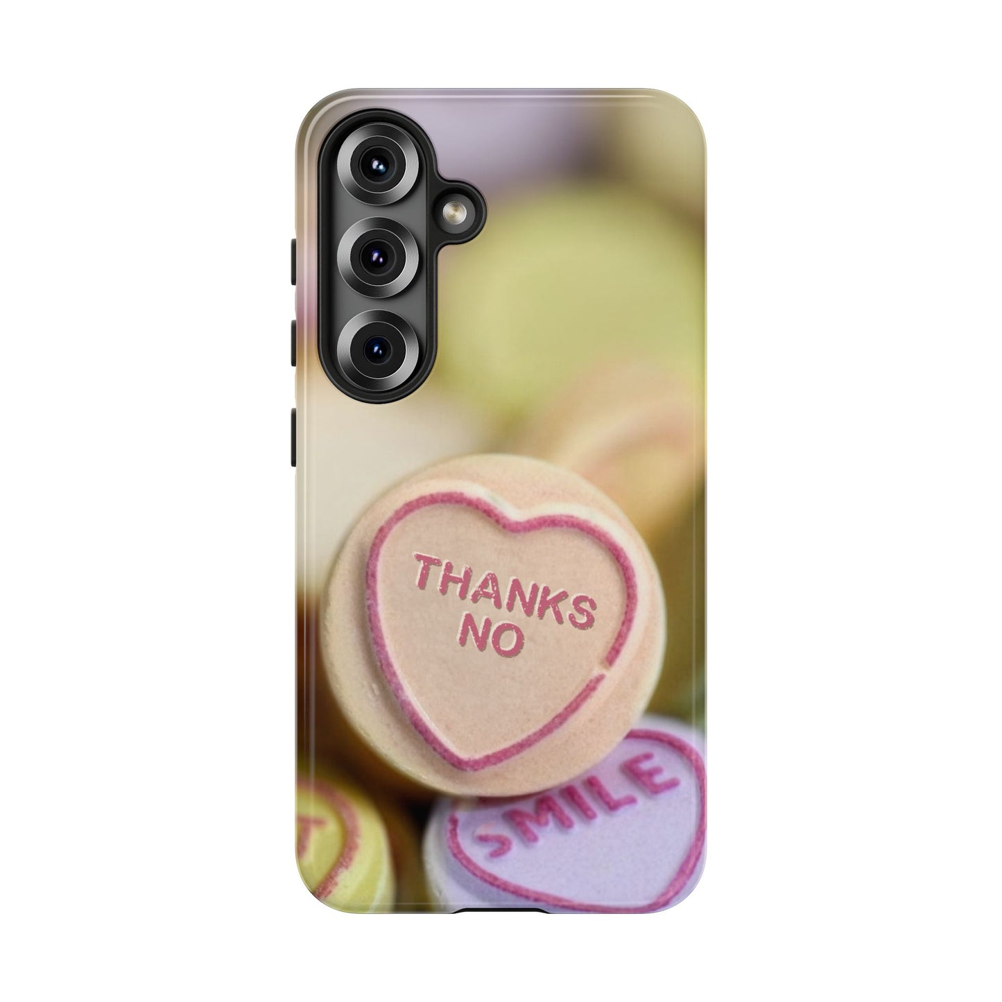 Personalised Love Heart Tough Case for Apple iPhone, Samsung Galaxy and Google Pixel.
