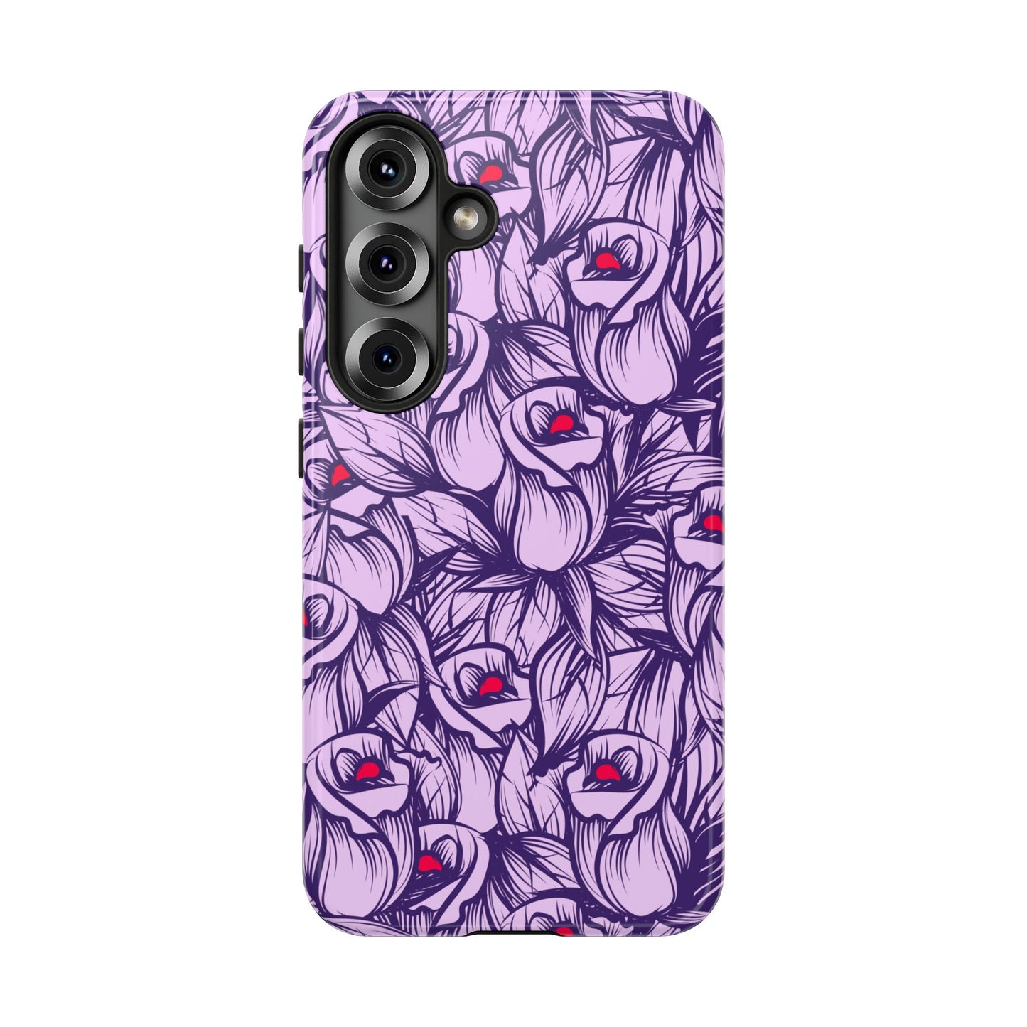Botanical Floral Purple Rose Phone Case