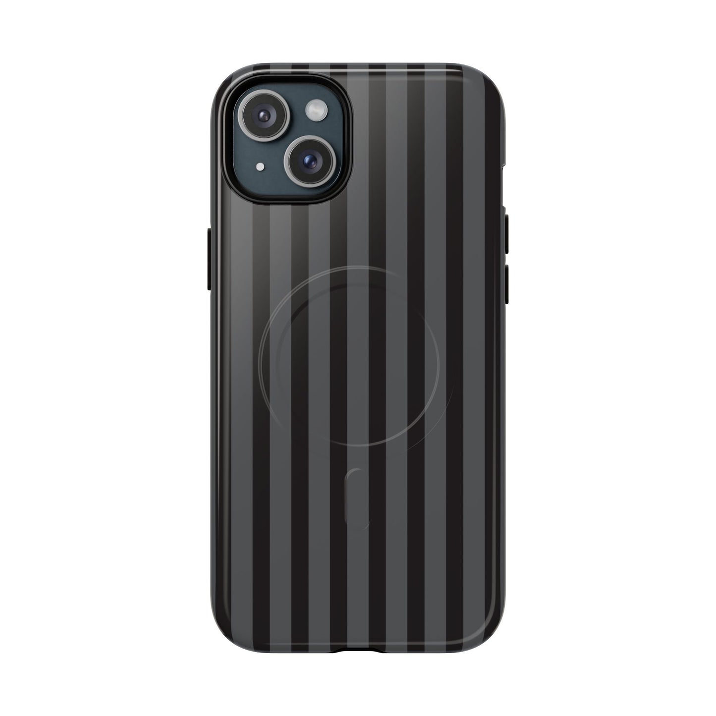 Magnetic Tough Phone Case — Black Stripe Protective Cover