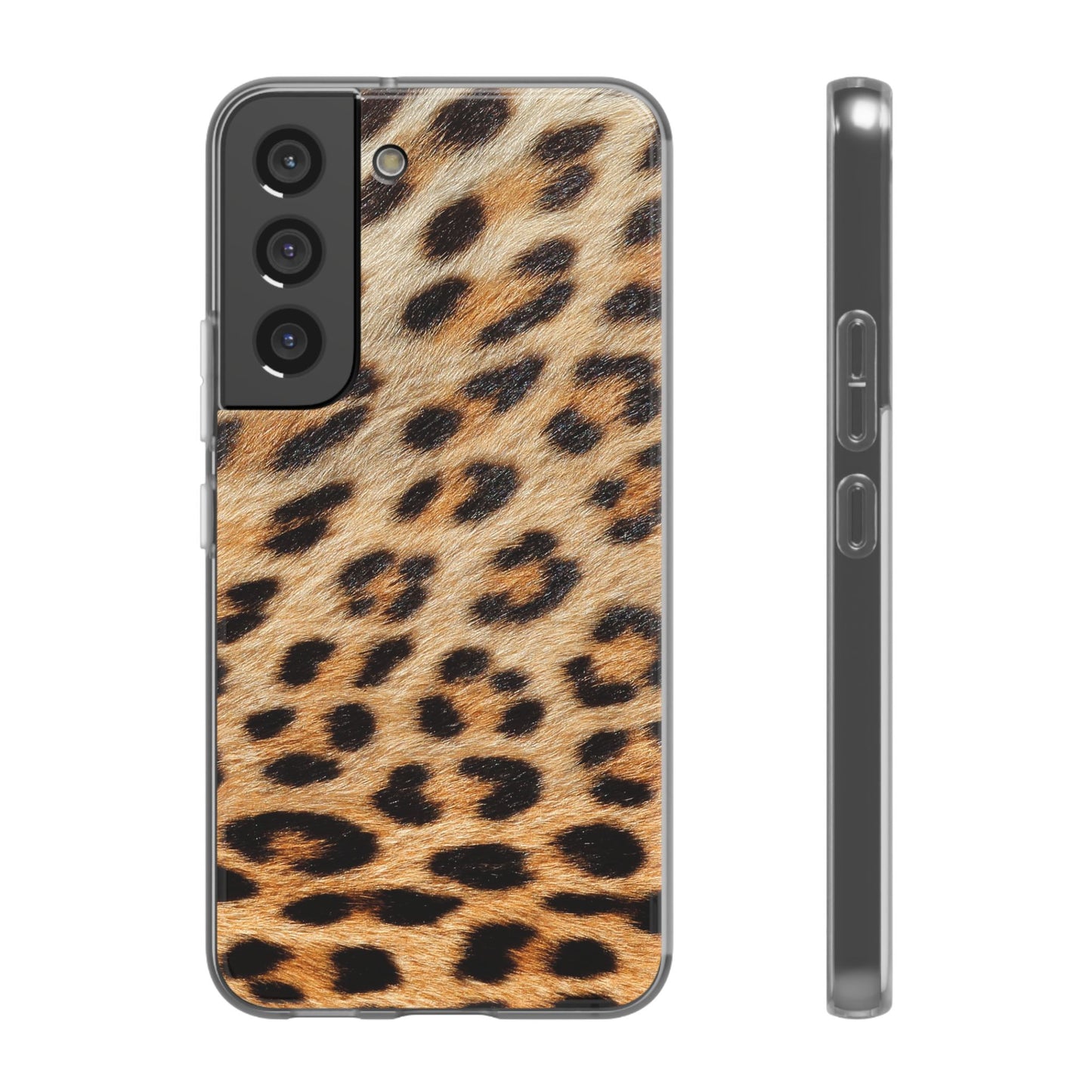 Leopard Print Flexi Phone Case — Soft-Touch Animal Print cover for Apple iPhone and Samsung Galaxy.