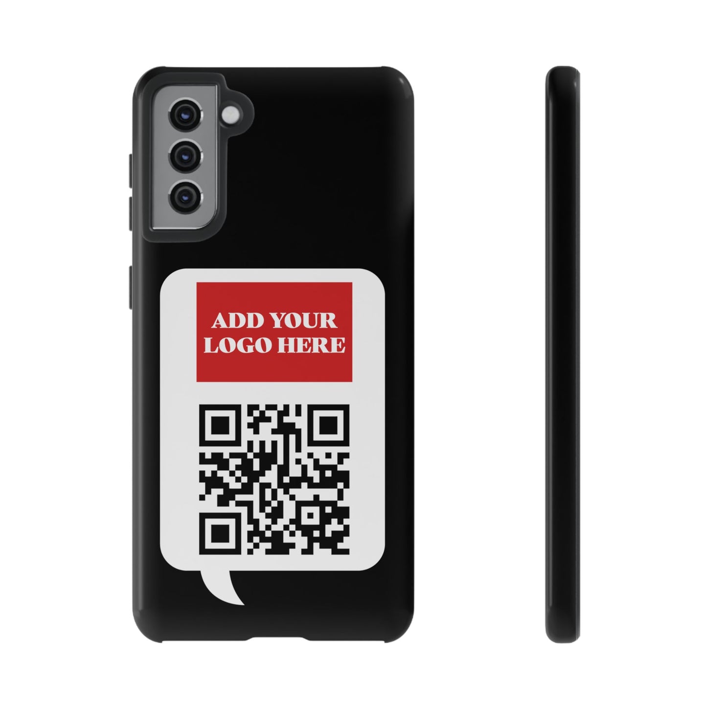 Custom QR Code and Logo Tough Phone Case — Contact Case