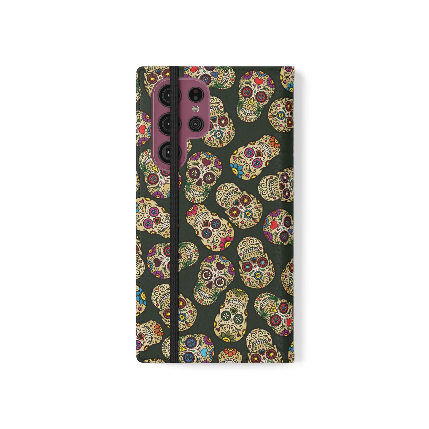 Sugar Skulls Flip Phone Case — Flip Wallet Cover
