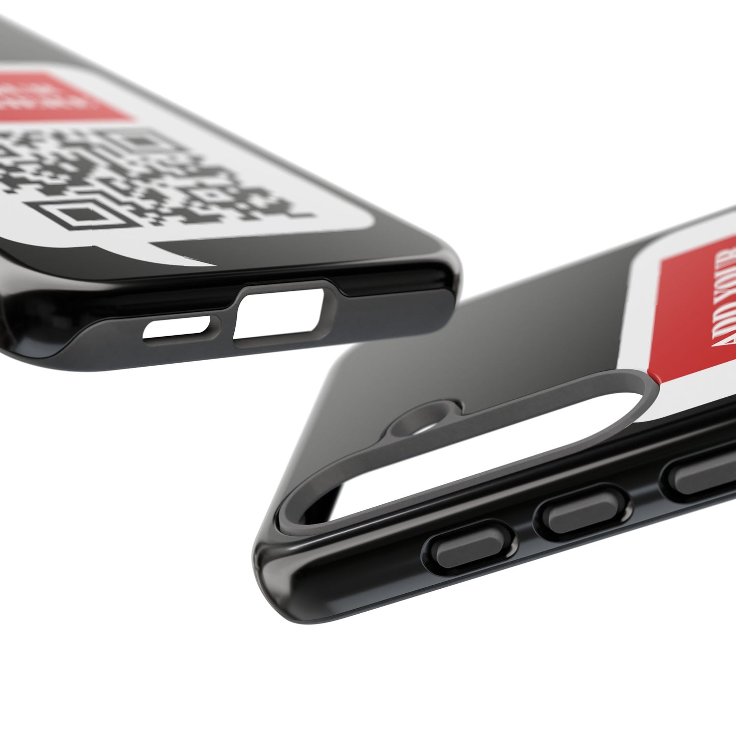 Custom QR Code and Logo Tough Phone Case — Contact Case