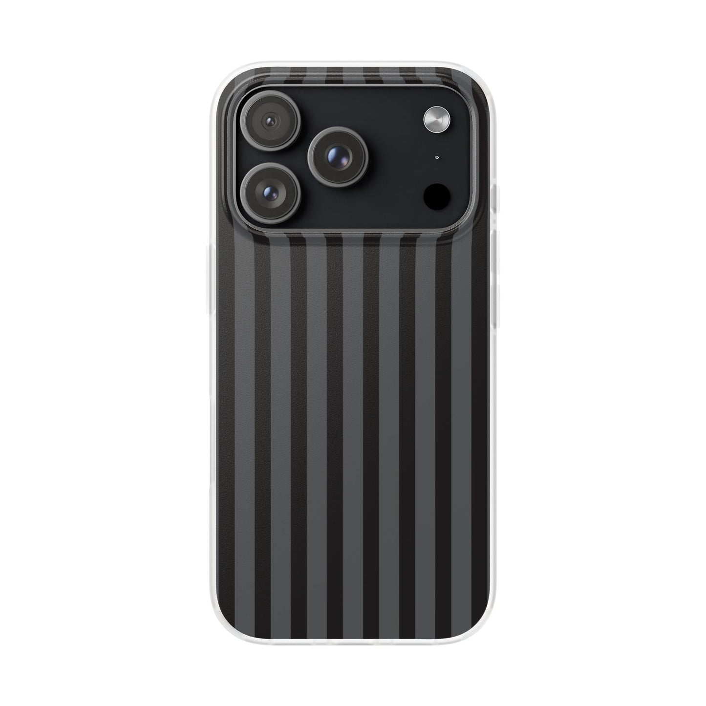 Black Stripe Flexible Phone Case for Apple iPhone, Samsung Galaxy.