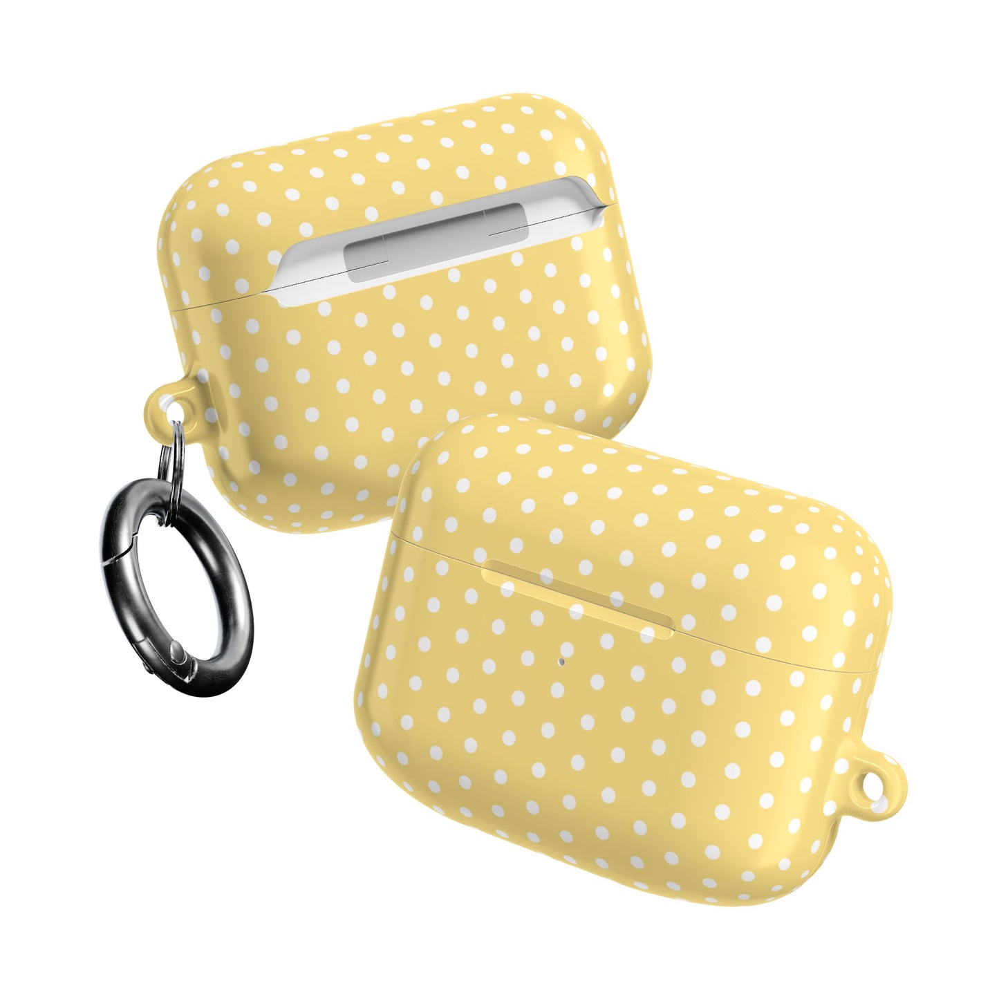 Yellow White Polka Dot AirPod Case — Classic Yellow White Polka Dot Protective Cover