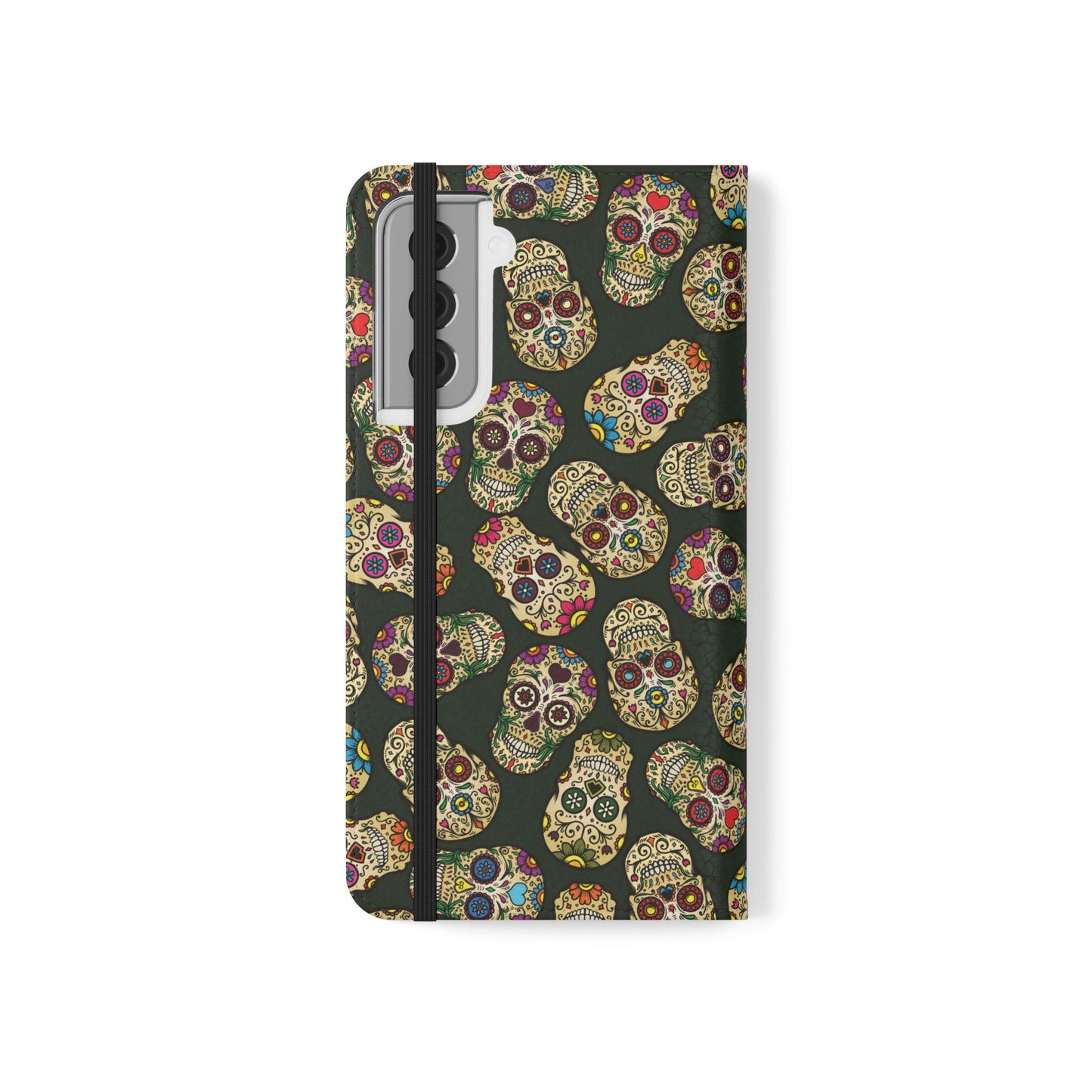 Sugar Skulls Flip Phone Case — Flip Wallet Cover
