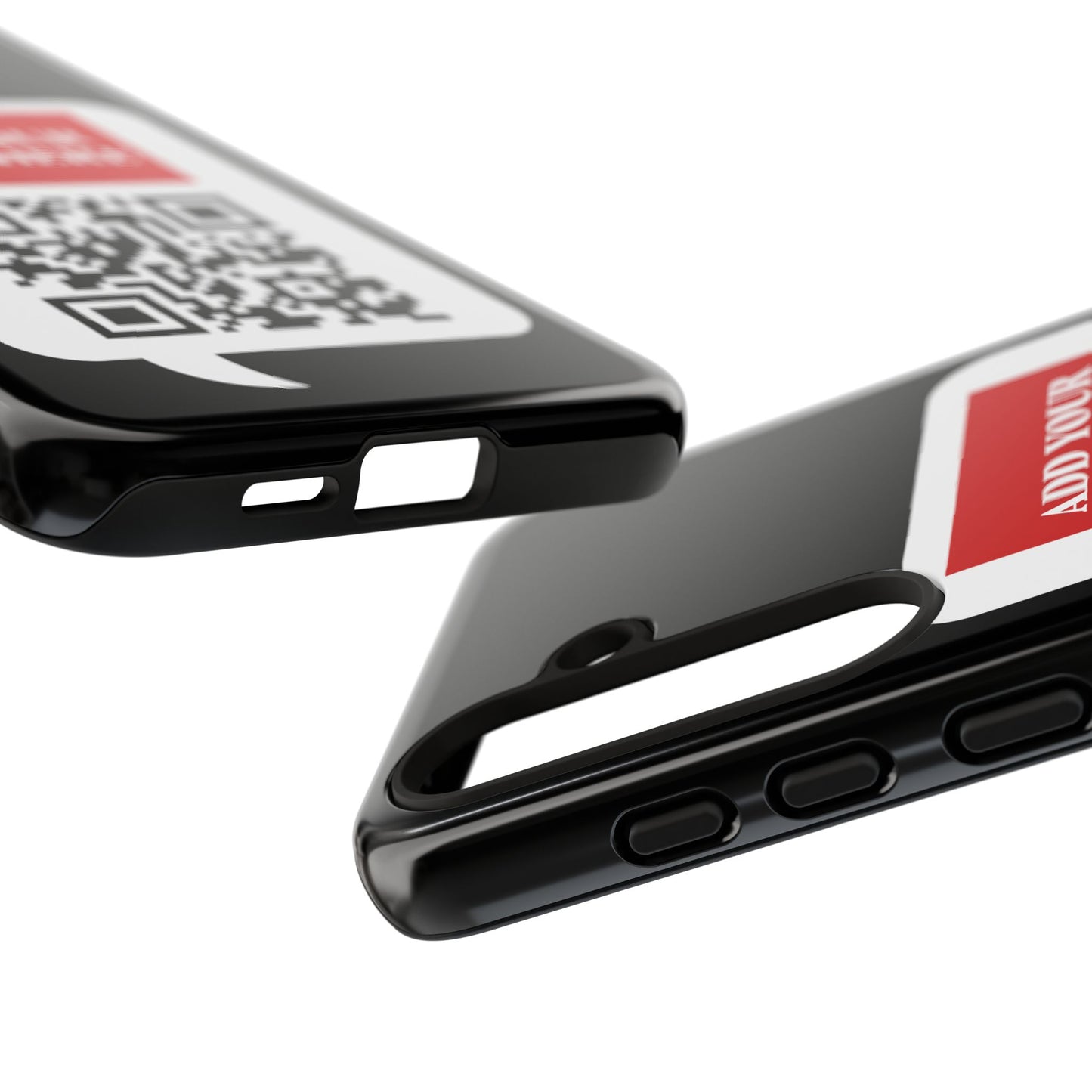 Custom QR Code and Logo Tough Phone Case — Contact Case