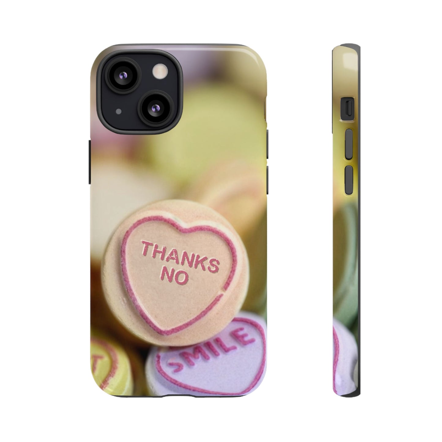 Personalised Love Heart Tough Case for Apple iPhone, Samsung Galaxy and Google Pixel.