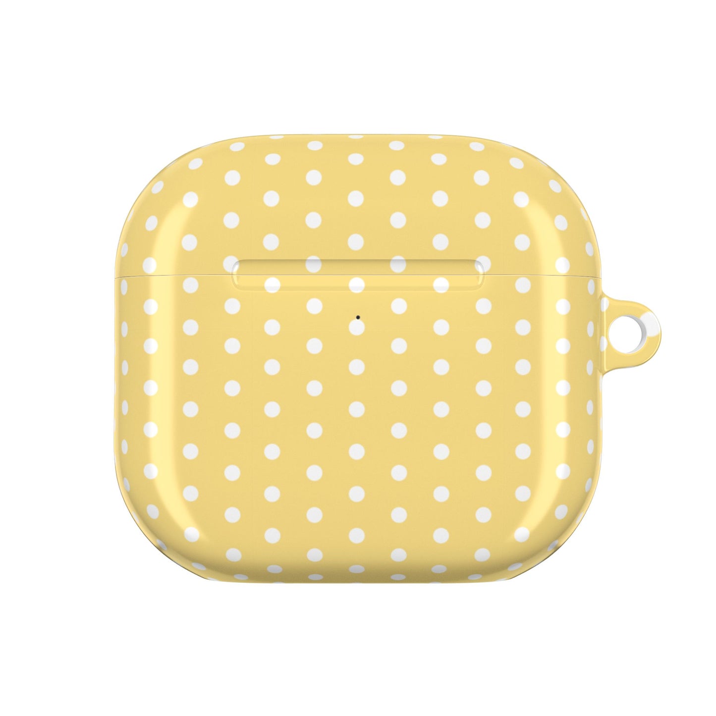 Yellow White Polka Dot AirPod Case — Classic Yellow White Polka Dot Protective Cover
