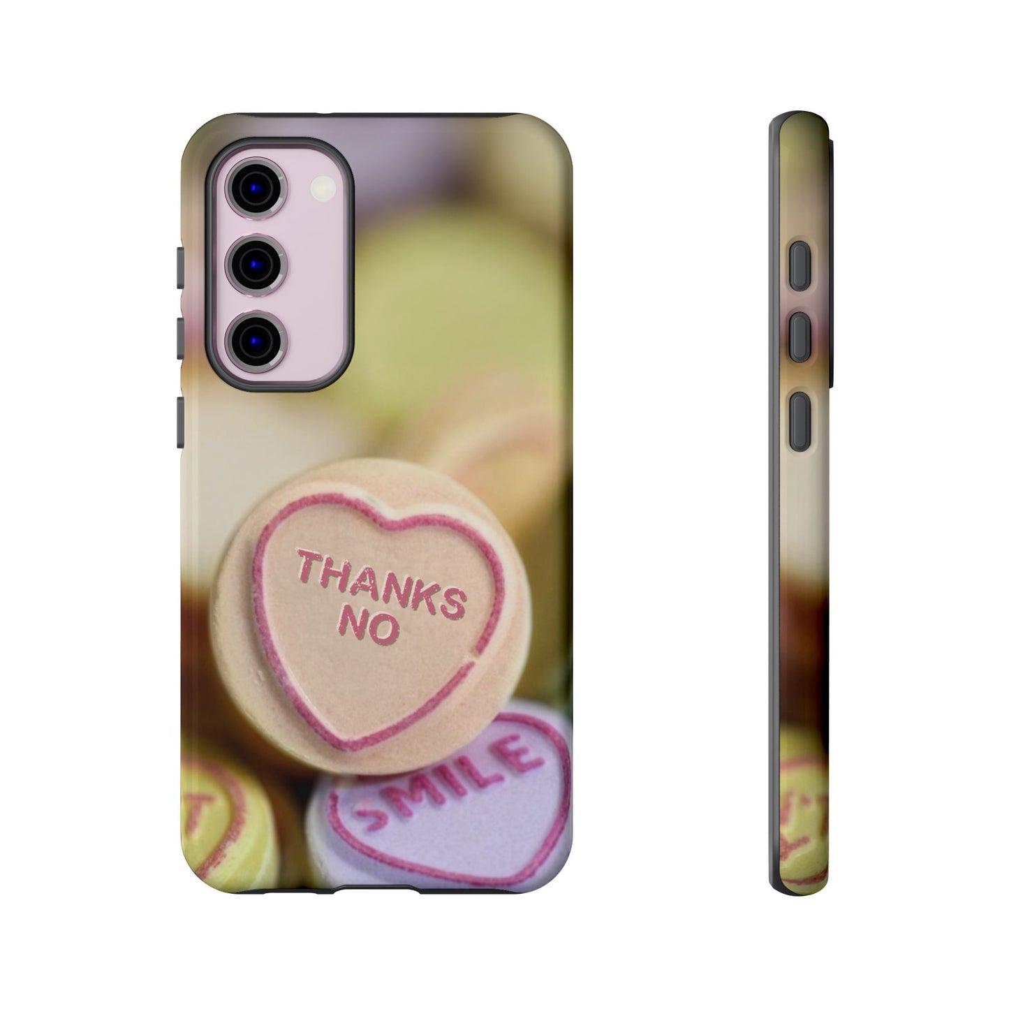 Personalised Love Heart Tough Case for Apple iPhone, Samsung Galaxy and Google Pixel.