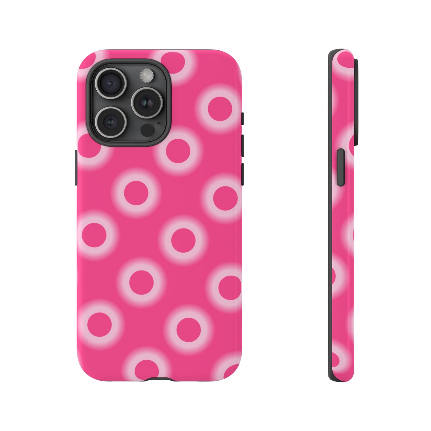 Pink Retro Dot Tough Phone Case