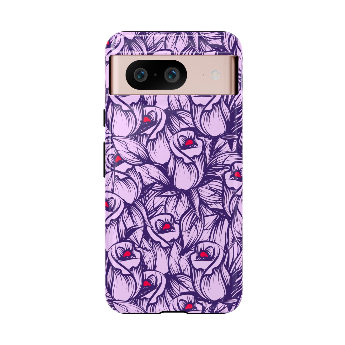 Botanical Floral Purple Rose Phone Case