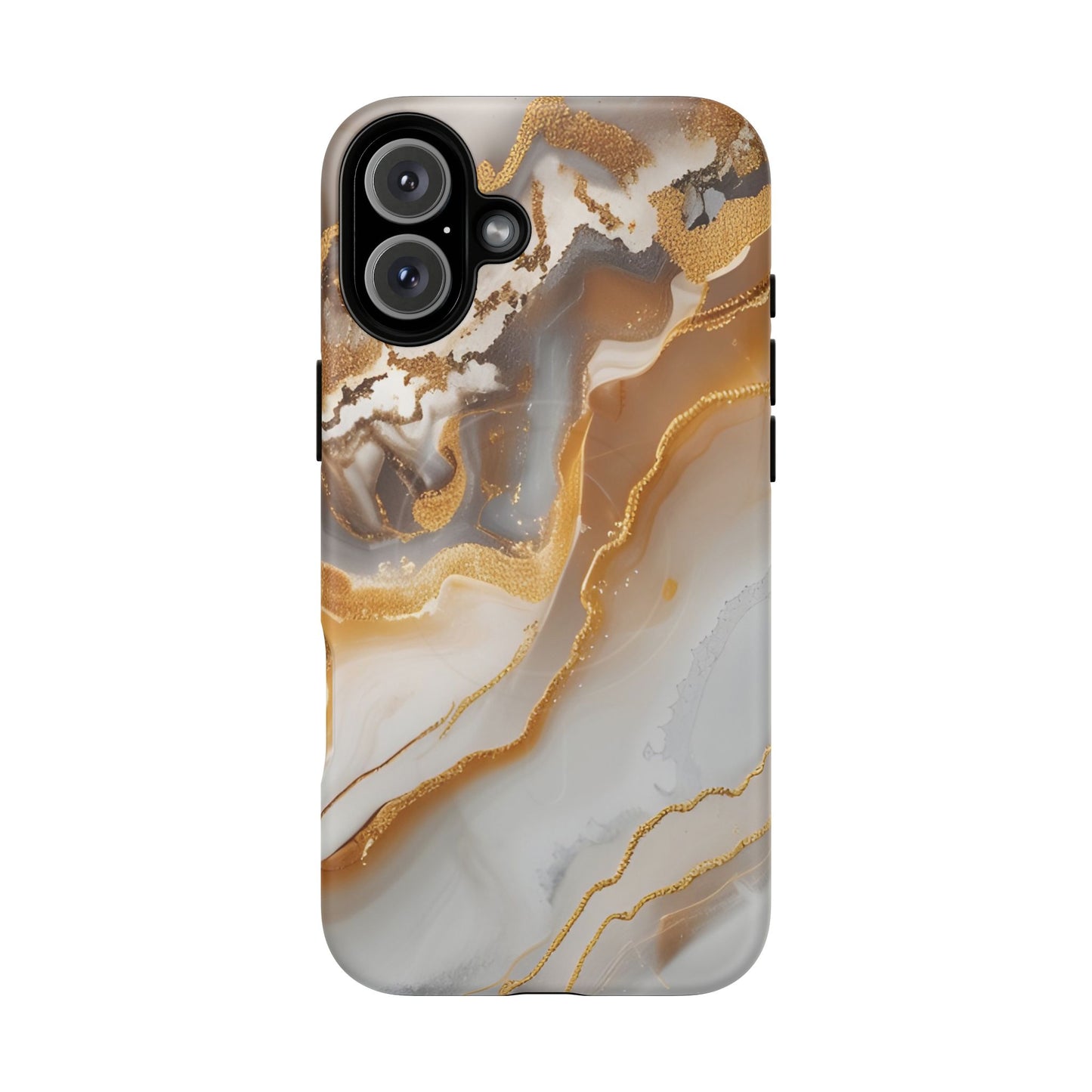 Marble and Gold Magnetic Phone Case — Marble and Gold Tough Protective MagSafe Case
