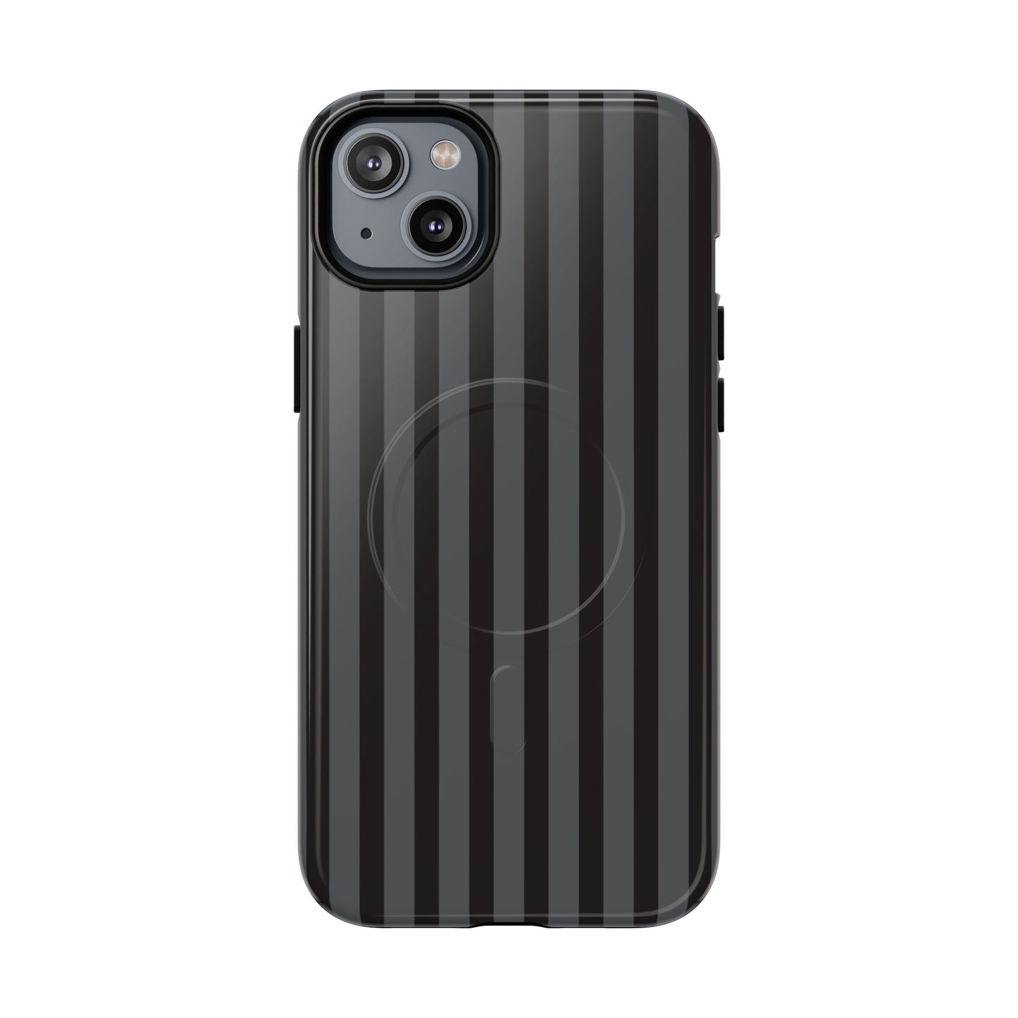 Magnetic Tough Phone Case — Black Stripe Protective Cover