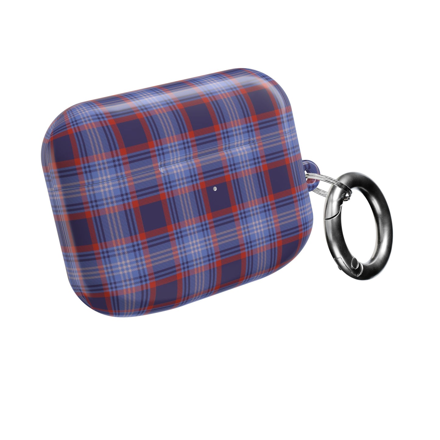 Red and Blue Tartan AirPod Case — Classic Red Blue Plaid Protective Cover