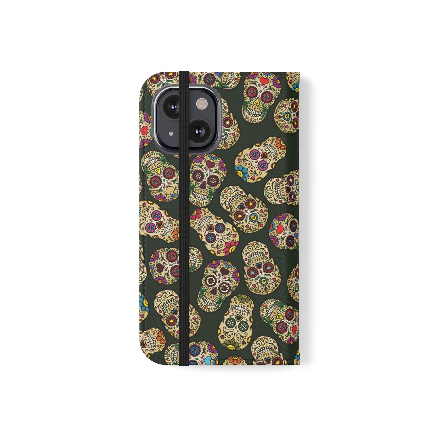 Sugar Skulls Flip Phone Case — Flip Wallet Cover