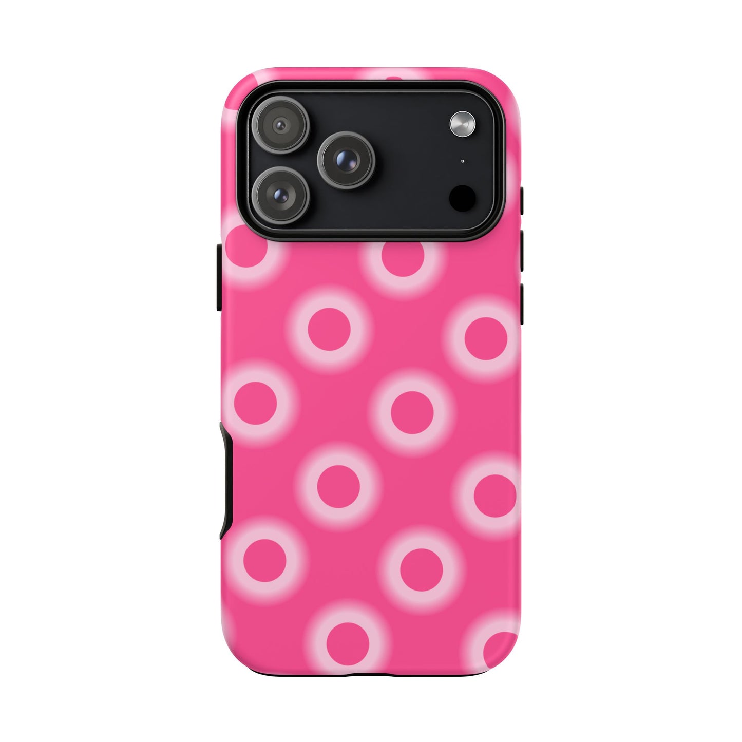 Pink Retro Dot Tough Phone Case