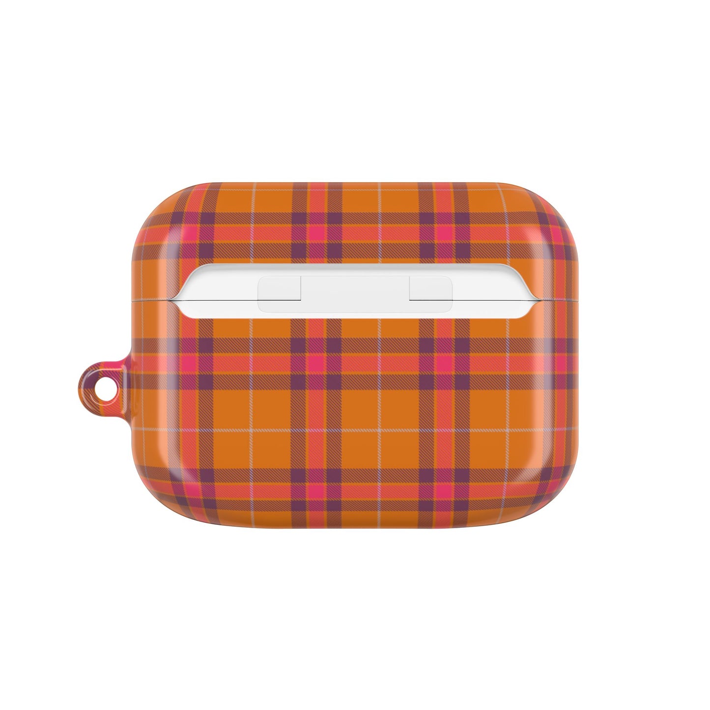 Orange, Red and Purple Tartan AirPod Case — Classic Orange, Red and Purple  Plaid Protective Cover