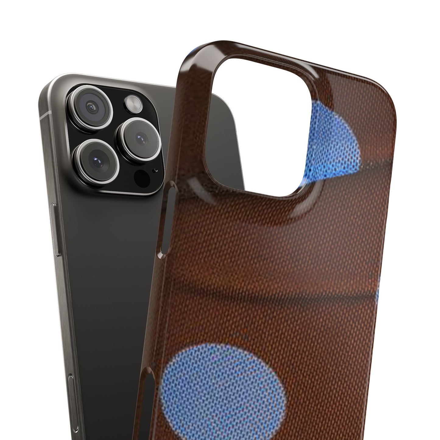 Polka Dot Snap Phone Case for Apple iPhone, Samsung Galaxy and Google Pixel.