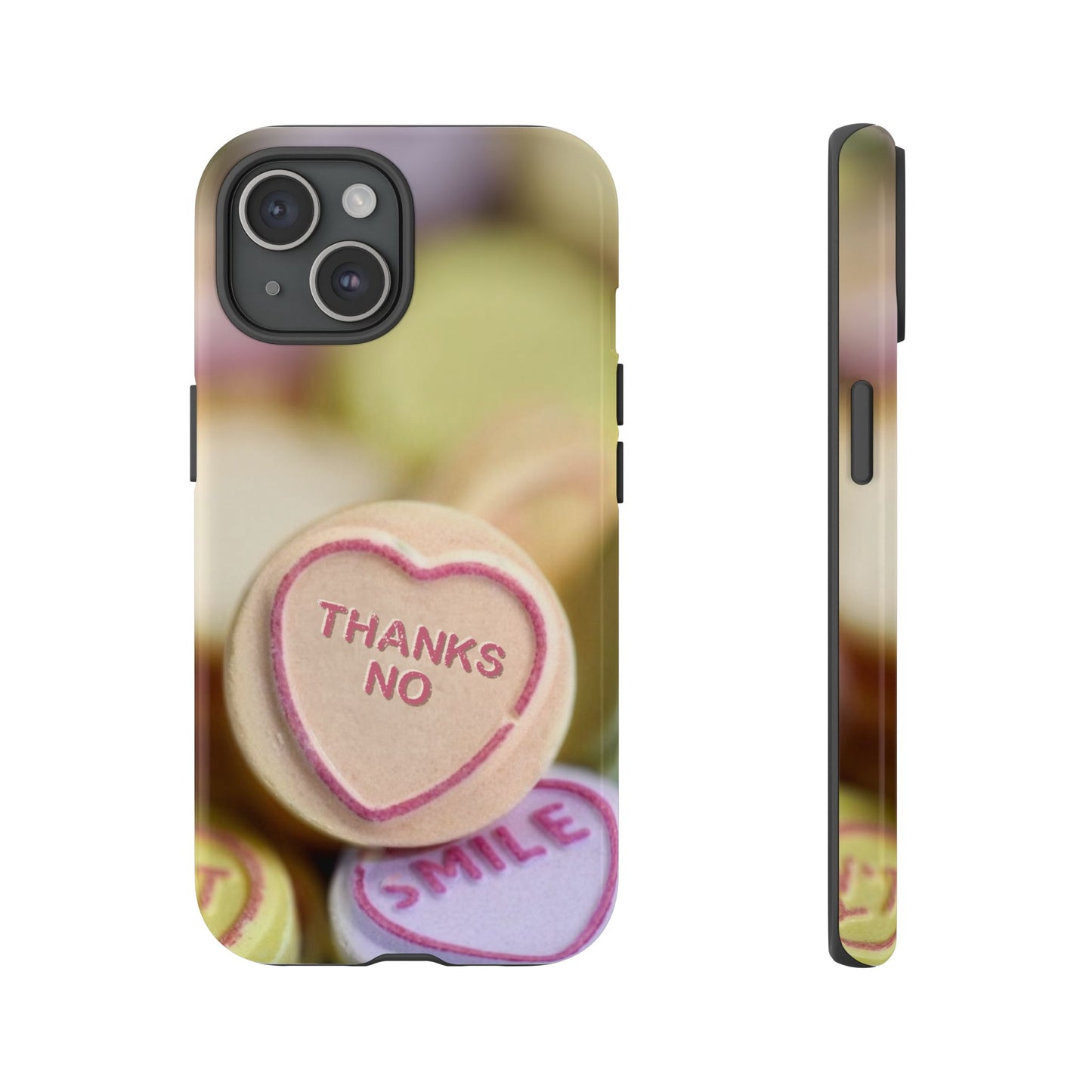 Personalised Love Heart Tough Case for Apple iPhone, Samsung Galaxy and Google Pixel.