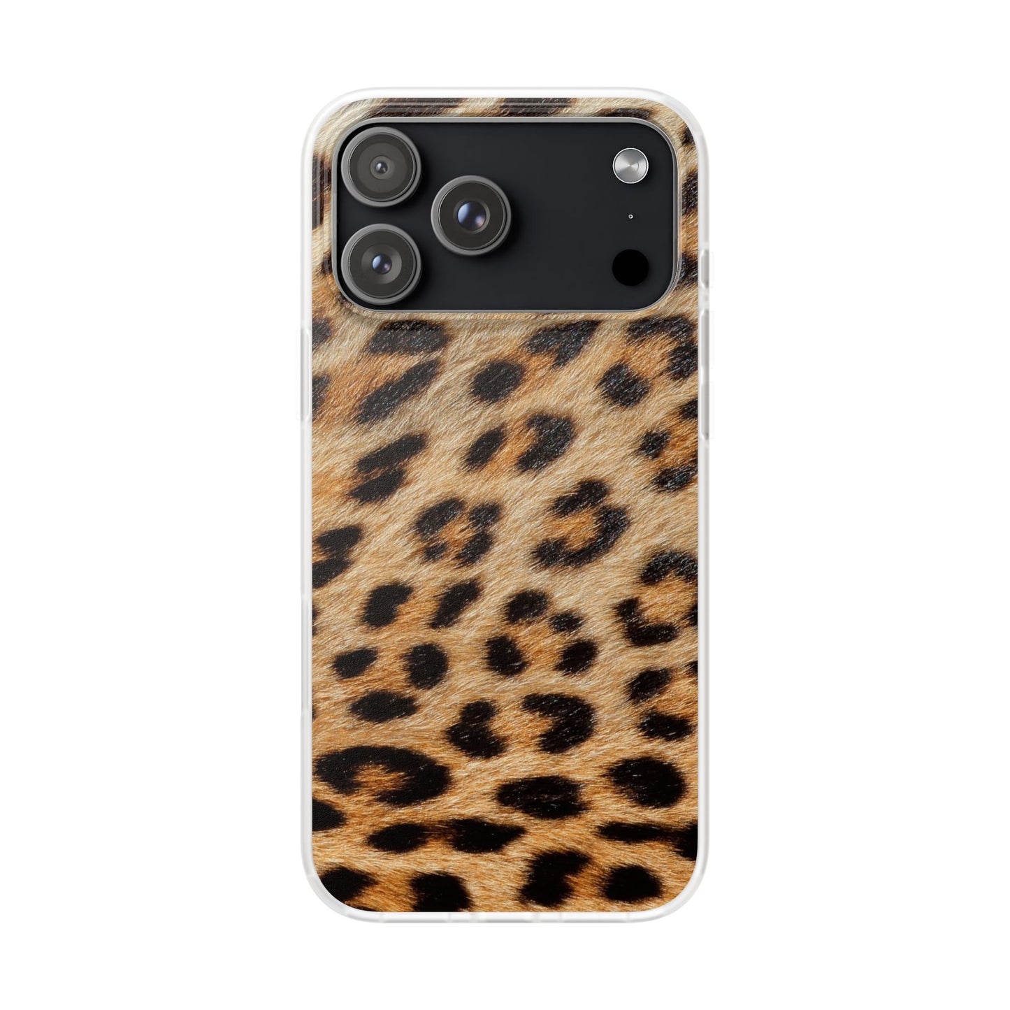 Leopard Print Flexi Phone Case — Soft-Touch Animal Print cover for Apple iPhone and Samsung Galaxy.