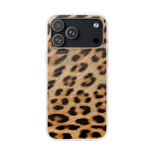 Leopard Print Flexi Phone Case — Soft-Touch Animal Print cover for Apple iPhone and Samsung Galaxy.