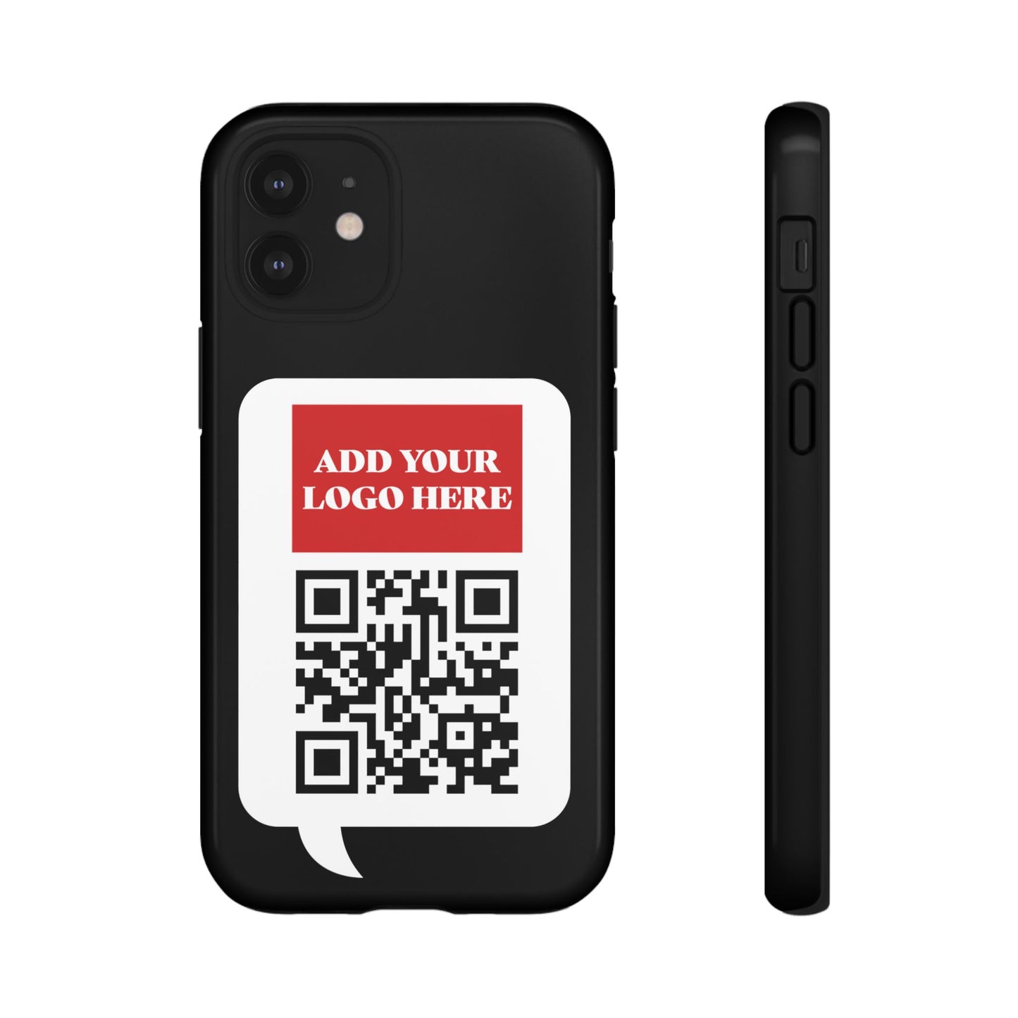 Custom QR Code and Logo Tough Phone Case — Contact Case