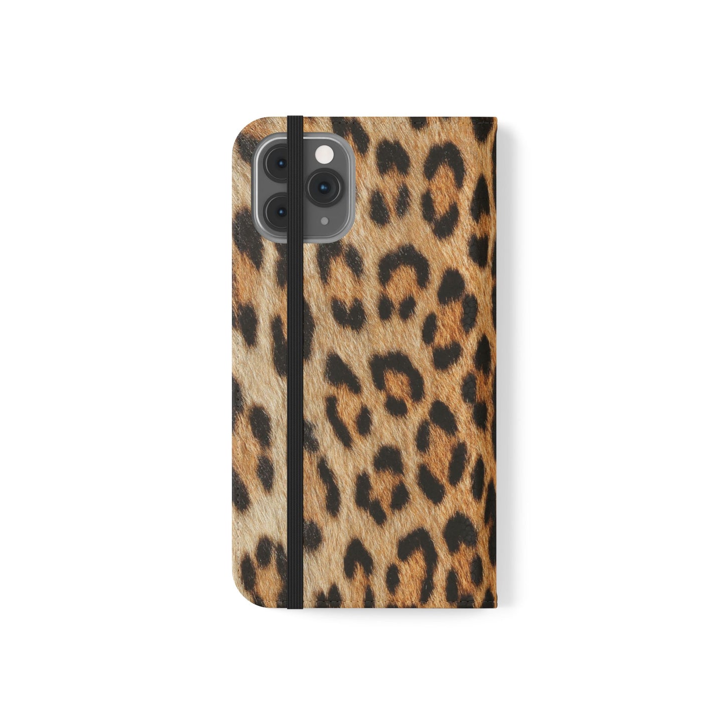 Leopard Fur Flip Phone Case — Leopard Fur Wallet Cover
