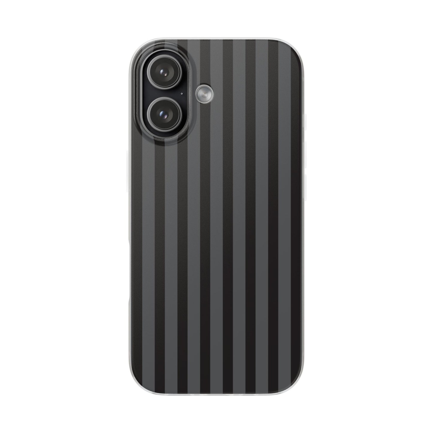 Black Stripe Flexible Phone Case for Apple iPhone, Samsung Galaxy.