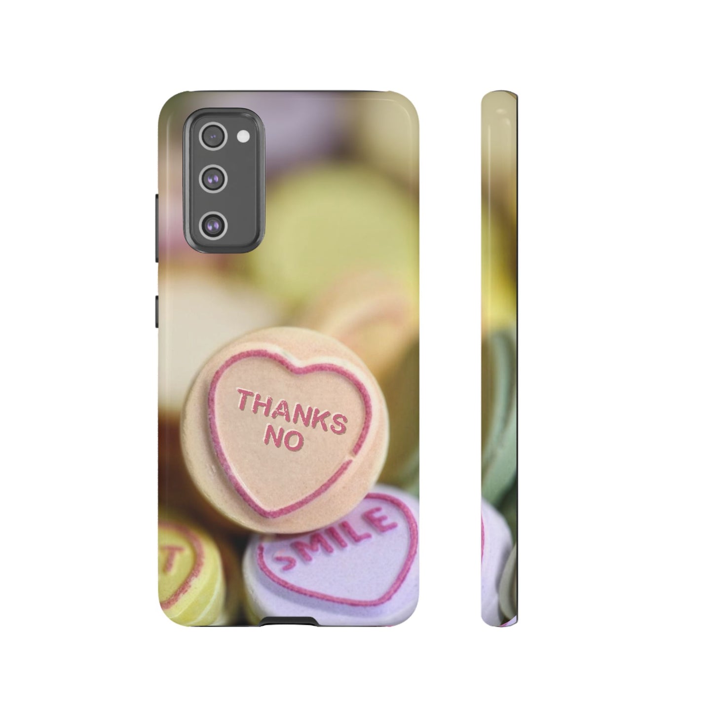 Personalised Love Heart Tough Case for Apple iPhone, Samsung Galaxy and Google Pixel.