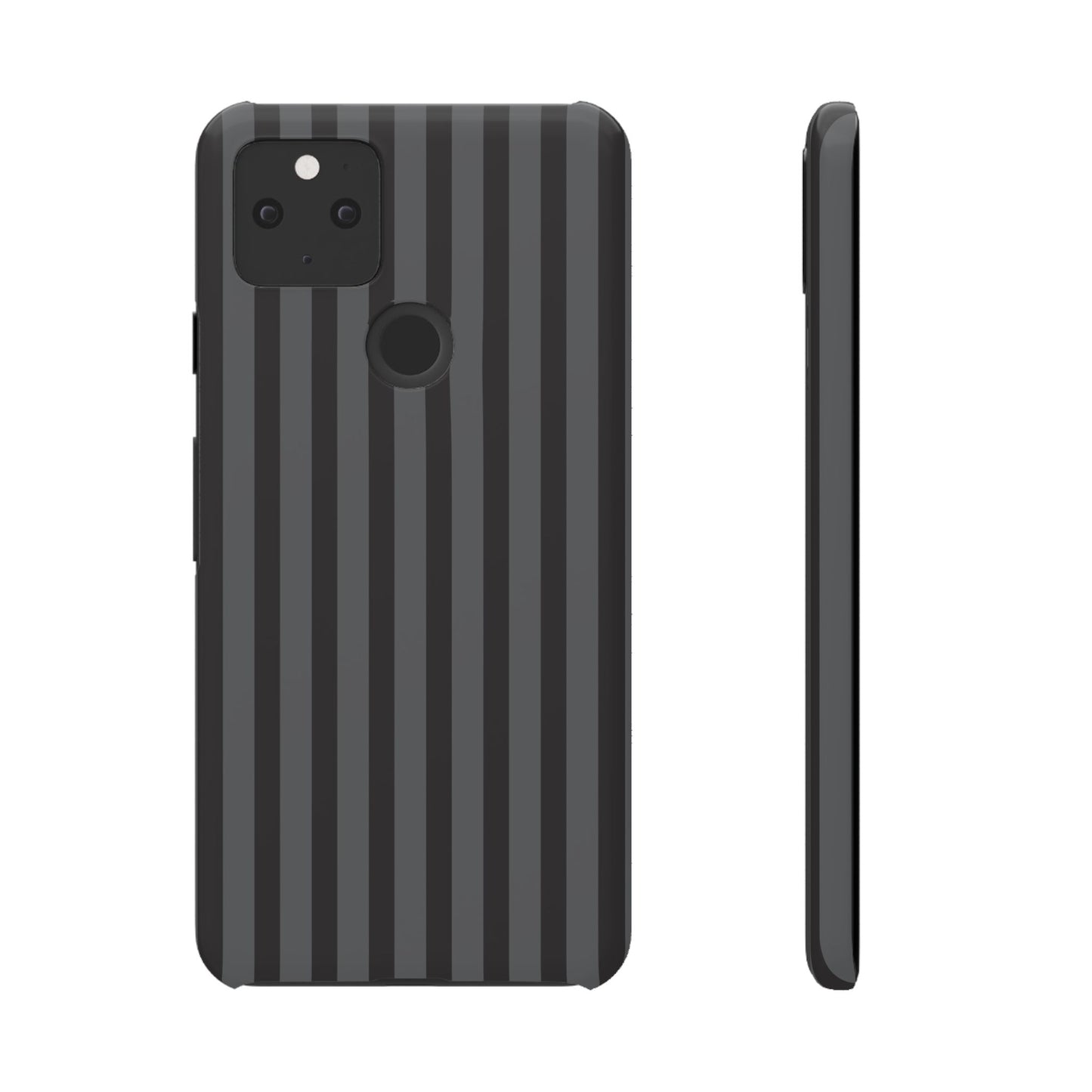 Black Vertical Stripe Snap Phone Case – Slim Protective Cover