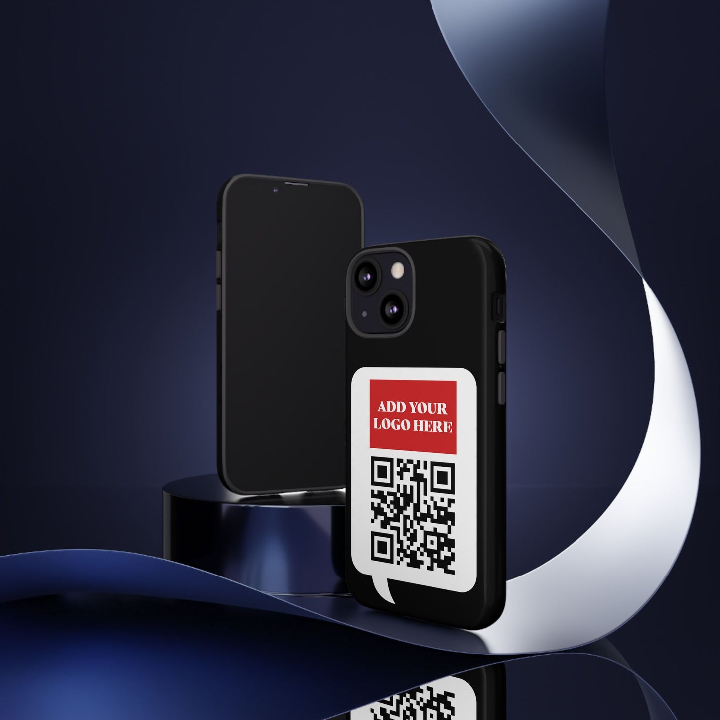 Custom QR Code and Logo Tough Phone Case — Contact Case