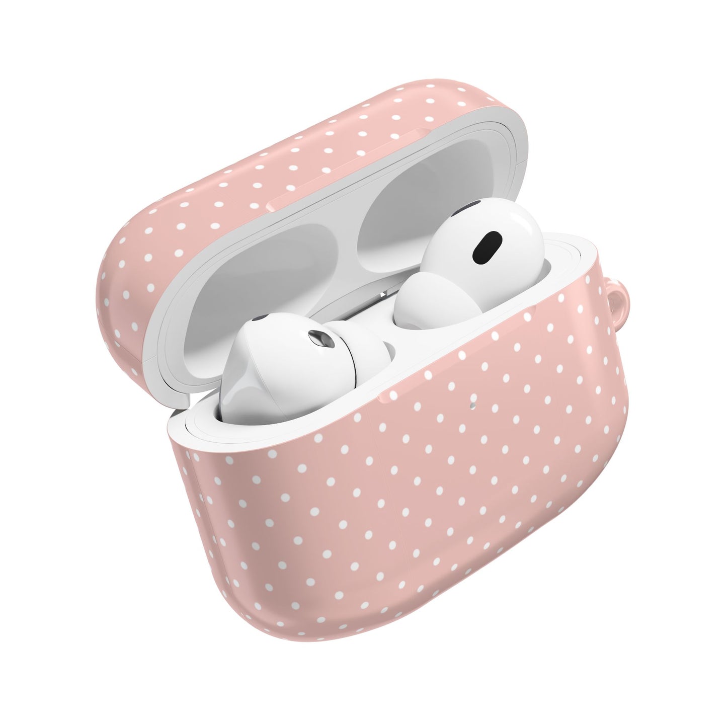 Pastel Pink Polka Dot AirPod Case — Classic Pastel Pink Polka Dot Protective Cover