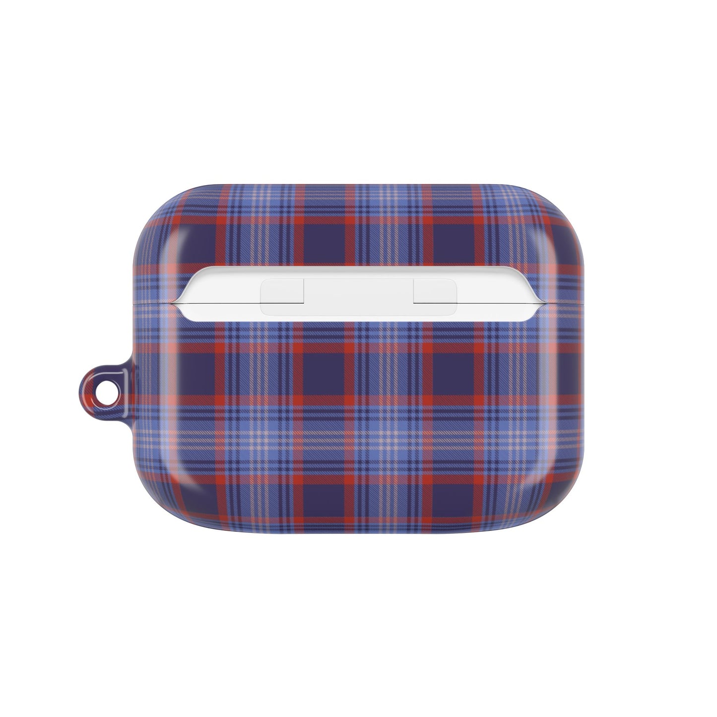 Red and Blue Tartan AirPod Case — Classic Red Blue Plaid Protective Cover
